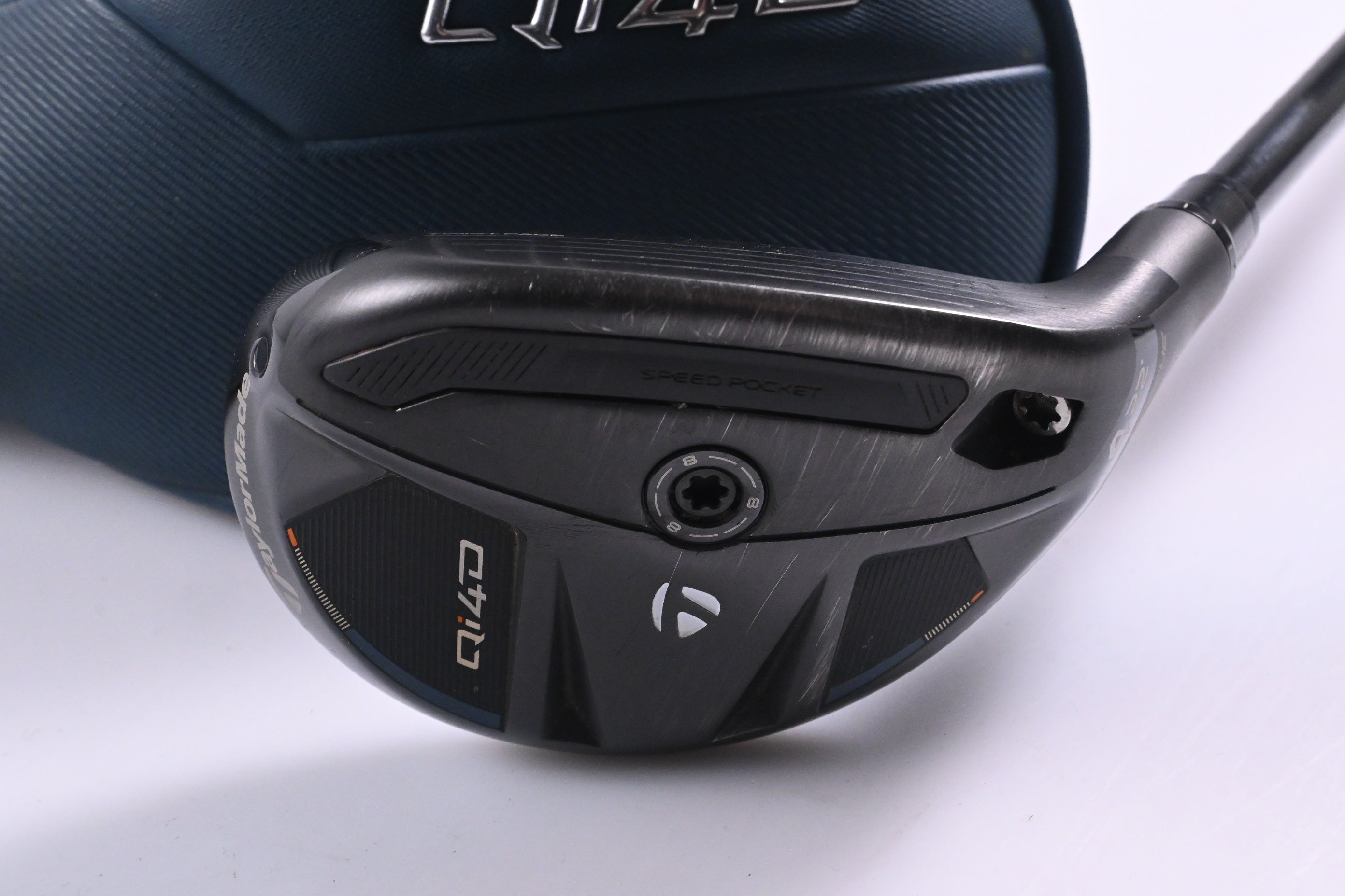 Taylormade Qi4D #4 Hybrid / 22 Degree / Stiff Flex Kai'li White 90 Shaft