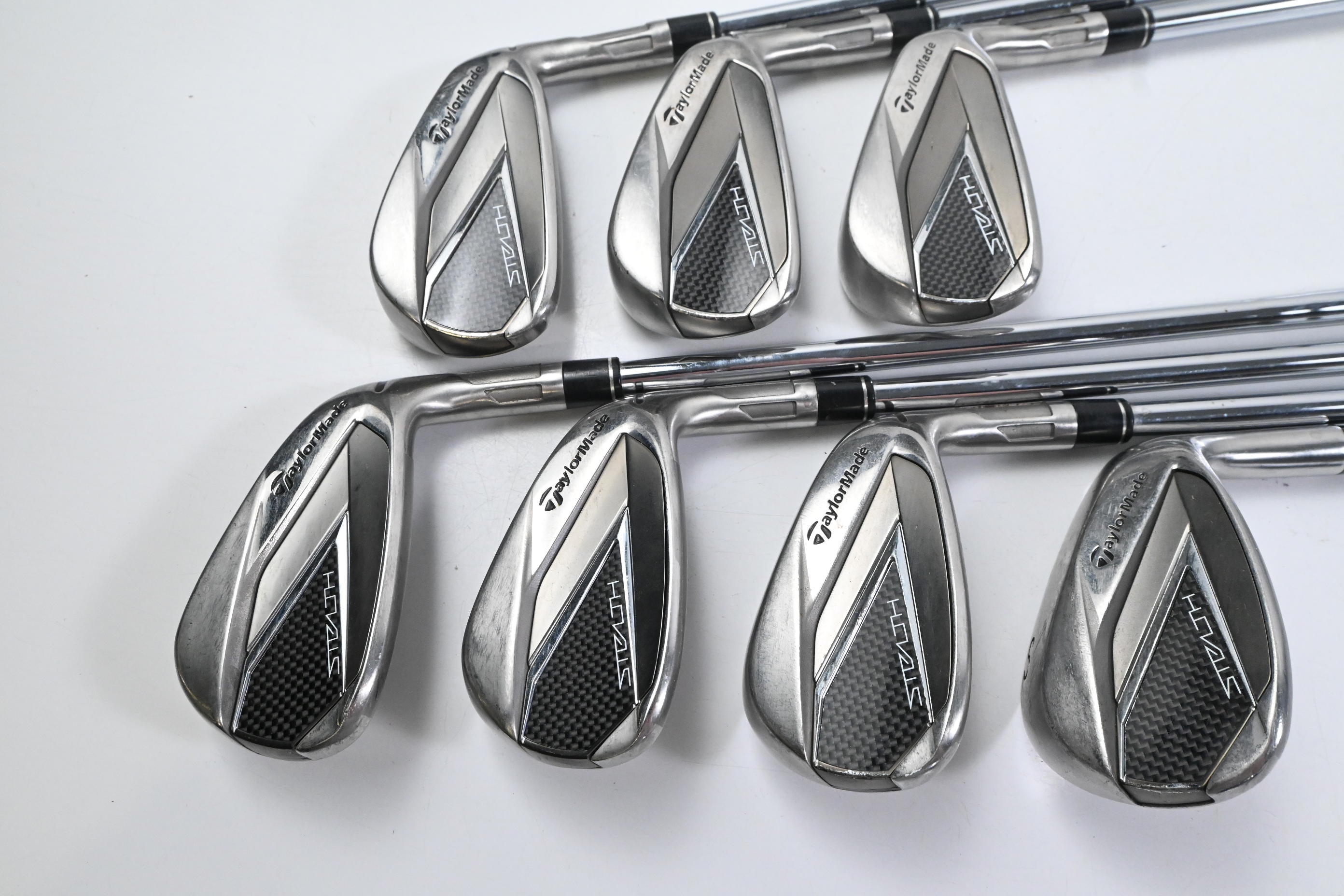 Taylormade Stealth Irons / 5-PW+SW / Stiff Flex KBS MAX 85 Shafts