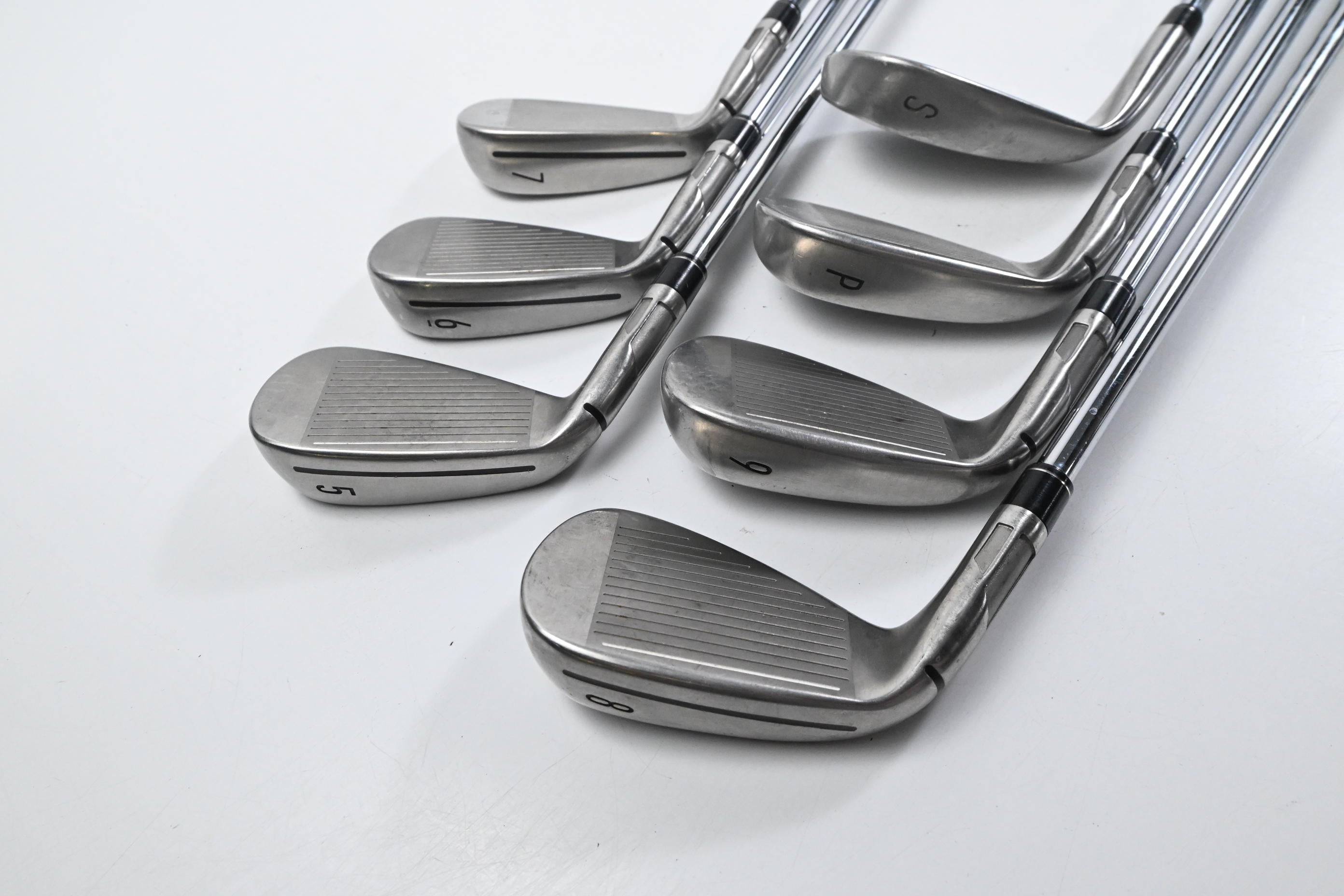 Taylormade Stealth Irons / 5-PW+SW / Stiff Flex KBS MAX 85 Shafts