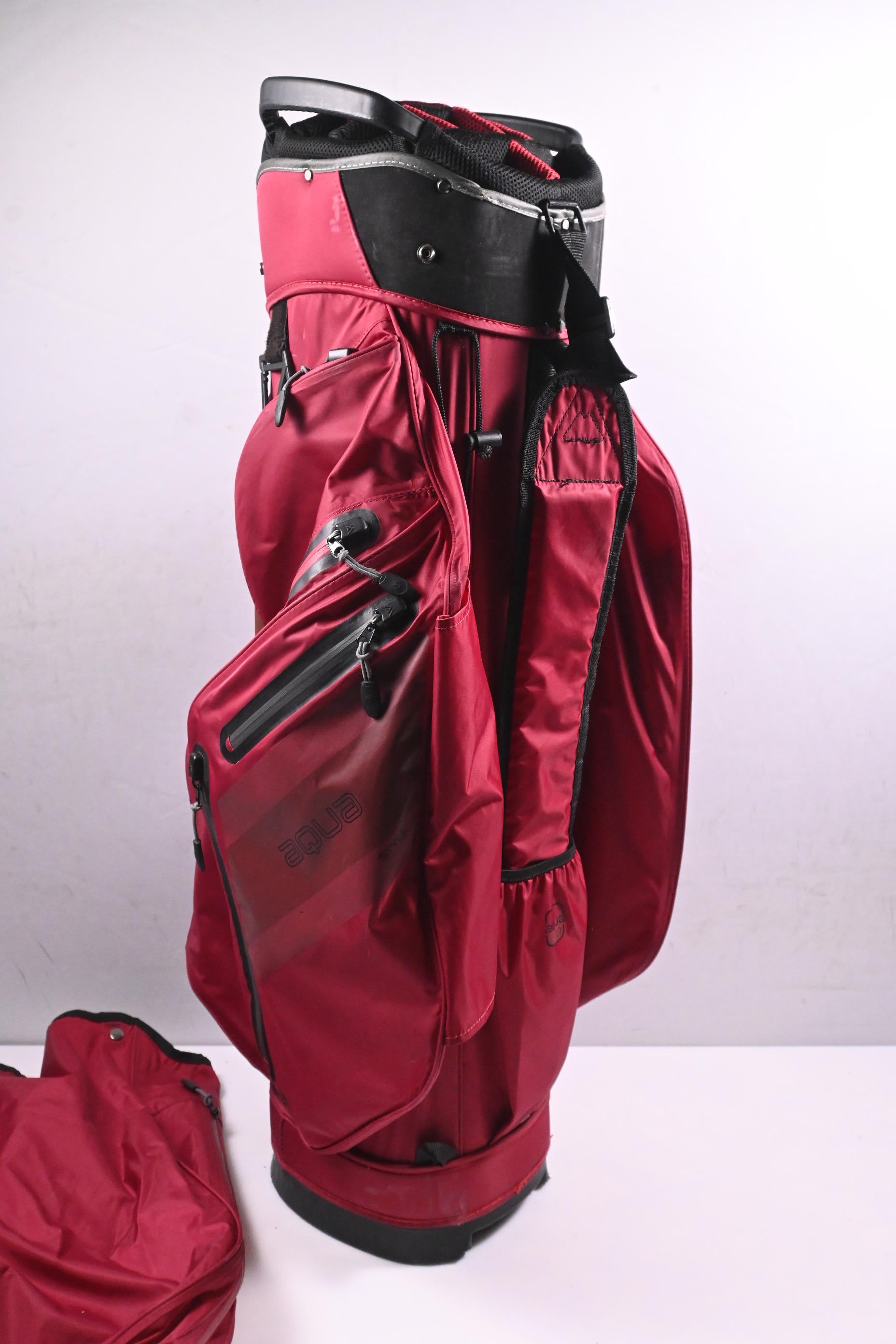 Big Max Aqua Style Cart Bag / 14-Way Divider / Maroon, Black