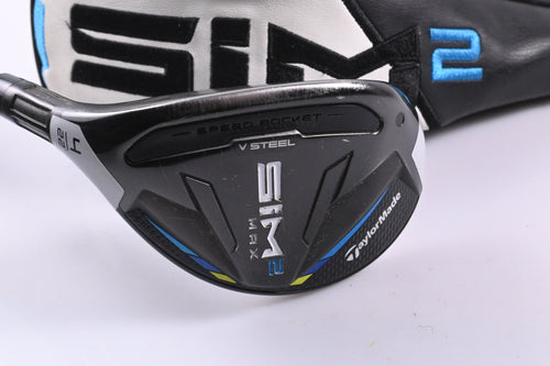 Left Hand Taylormade SIM2 Max #4 Hybrid / 22 Degree / Stiff Flex Ventus Blue 7