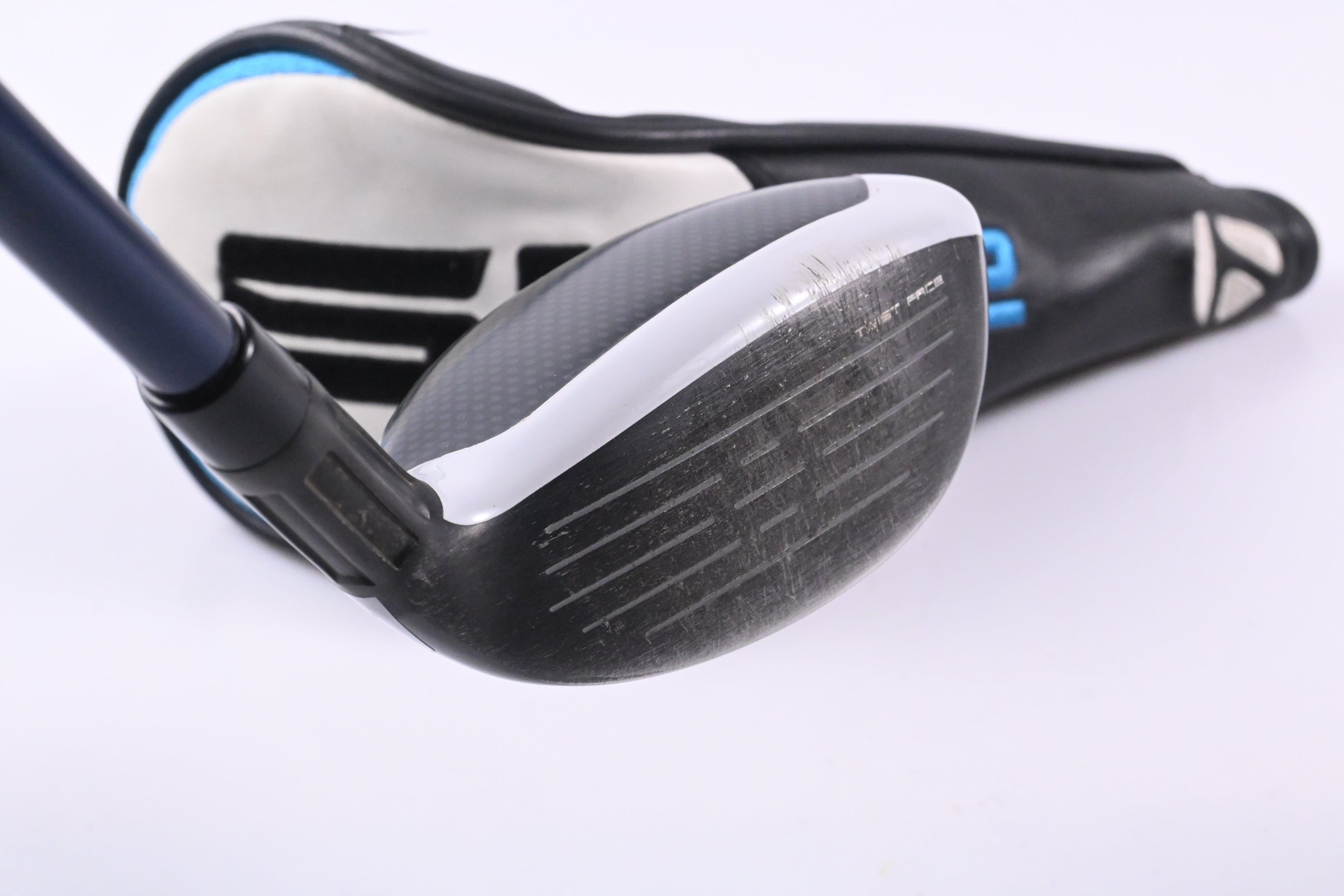 Left Hand Taylormade SIM2 Max #4 Hybrid / 22 Degree / Stiff Flex Ventus Blue 7
