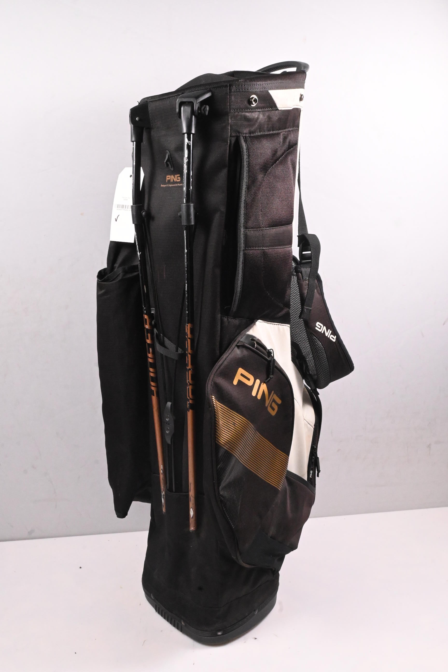 Ping Hoofer Stand Bag / 5-Way Divider / Black, White