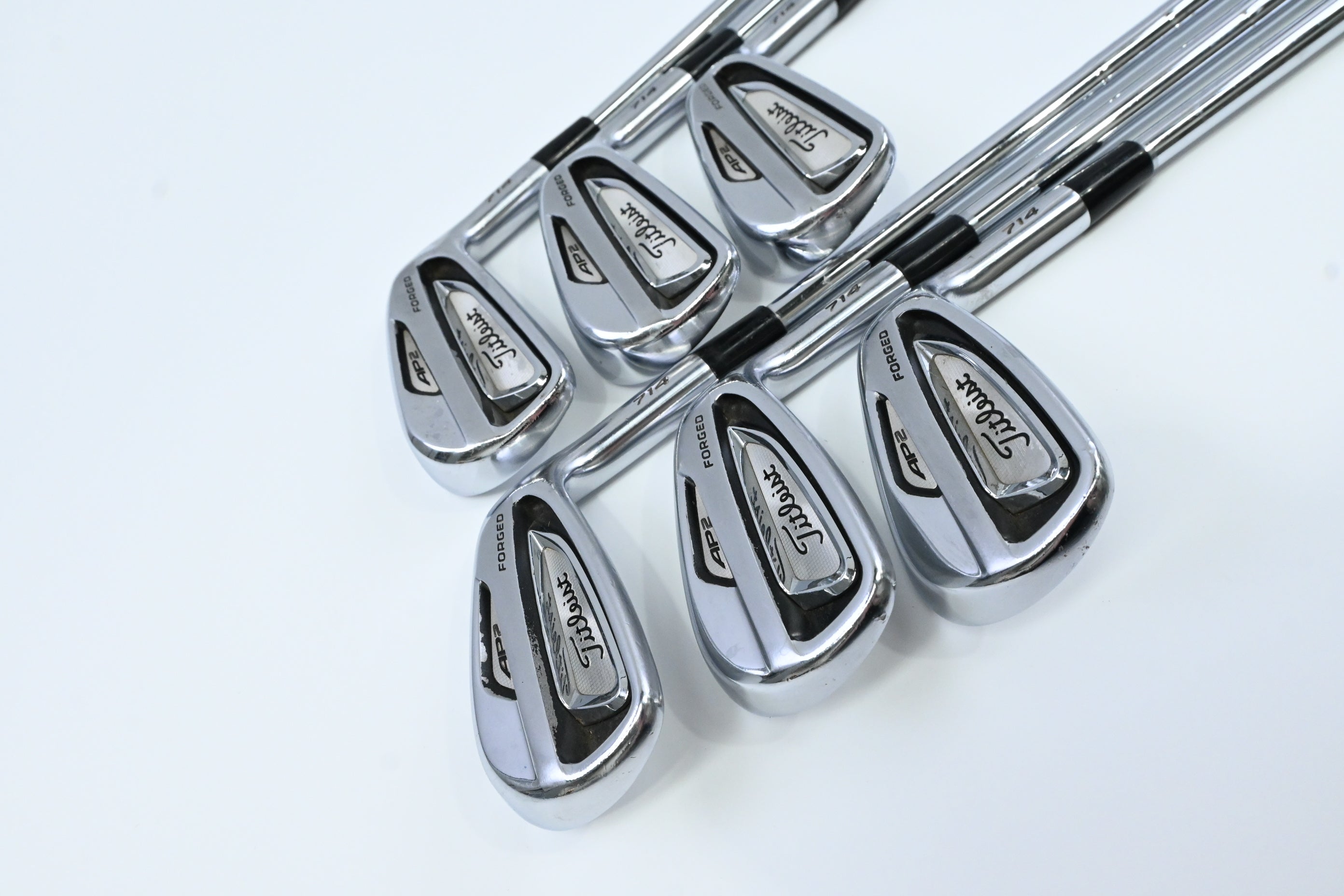 Titleist 714 AP2 Irons / 5-PW / Stiff Flex KBS Tour Shafts