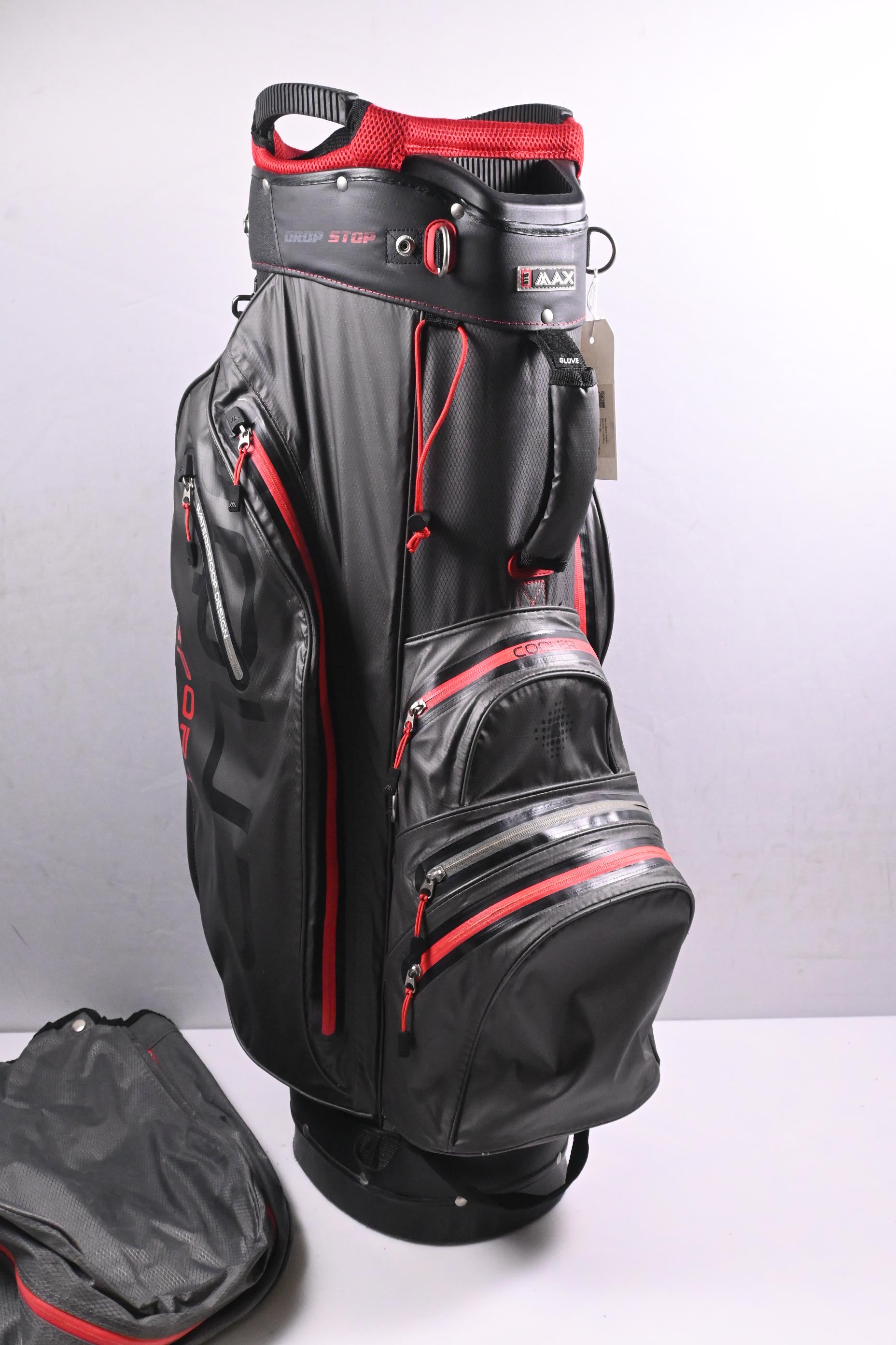 Big Max Aqua Sport Dry Series Cart Bag / 15-Way Divider / Black & Red
