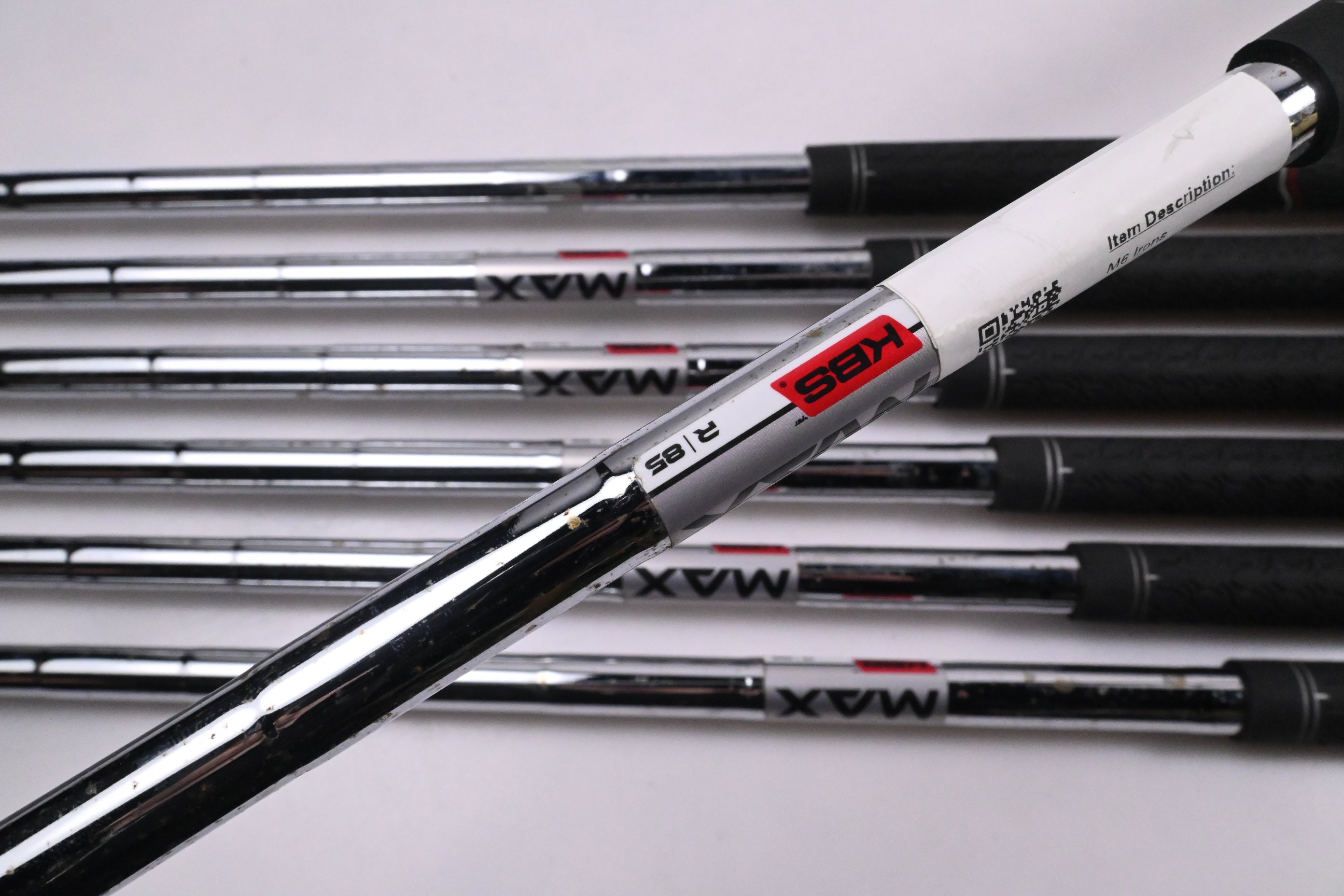 Taylormade M6 Irons / 5-PW+SW / Regular Flex KBS MAX 85 Shafts
