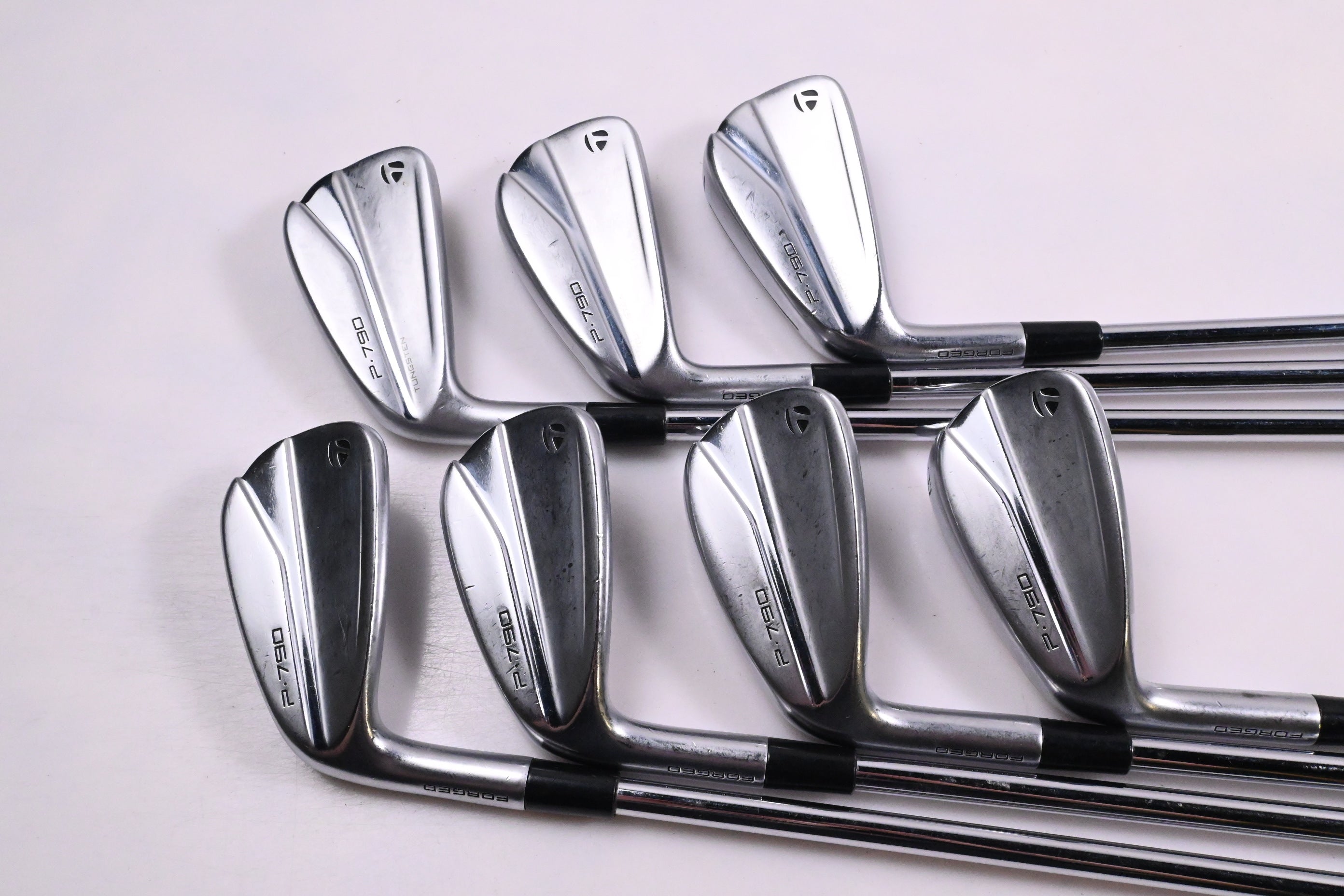 Left Hand Taylormade P790 2021 Irons / 5-PW+GW / Regular Flex KBS MAX MT 85