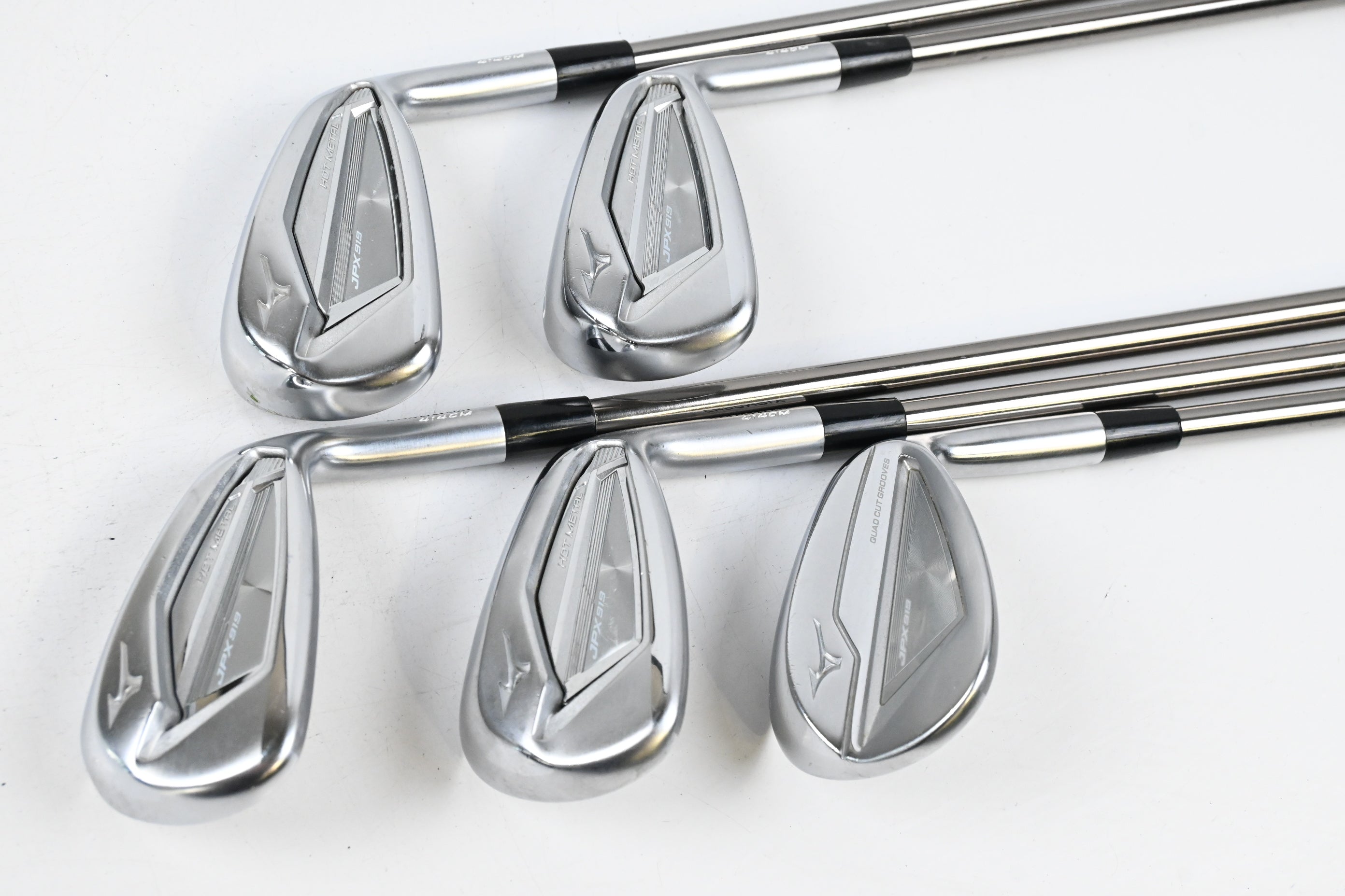 Mizuno JPX 919 Hot Metal Irons / 7-PW+SW / Senior Flex UST Mamiya Recoil ESX 460