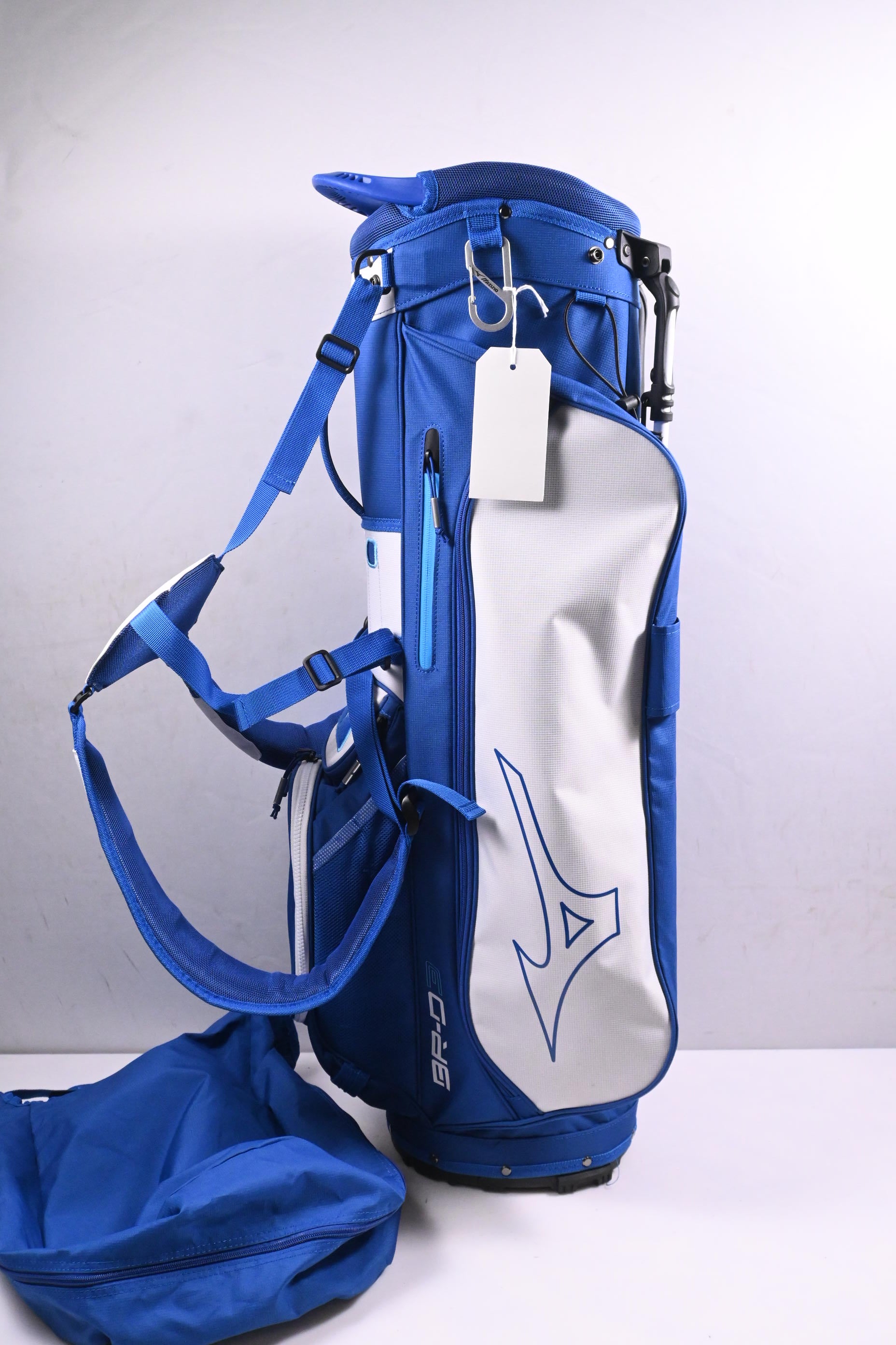 Mizuno BR-D3 Stand Bag / 4-Way Divider / Blue & White