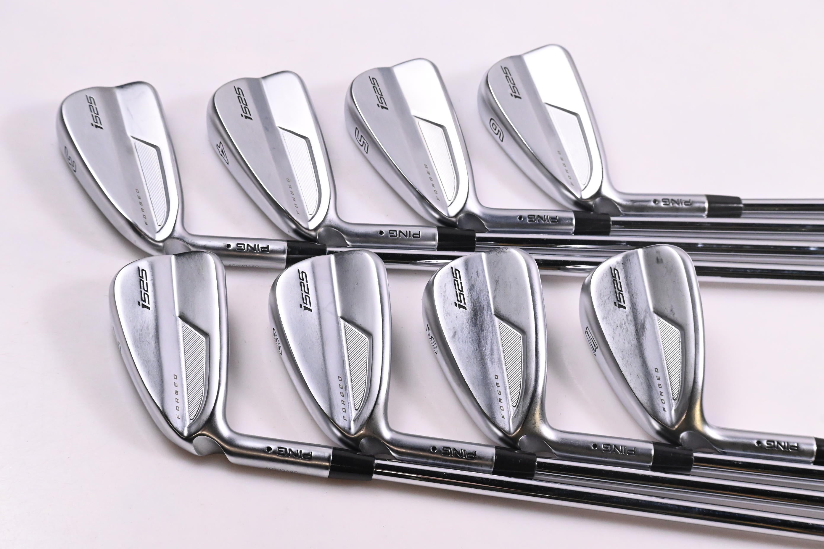 Left Hand Ping i525 Irons / 4-PW / Stiff Flex Ping AWT 2.0 Shafts