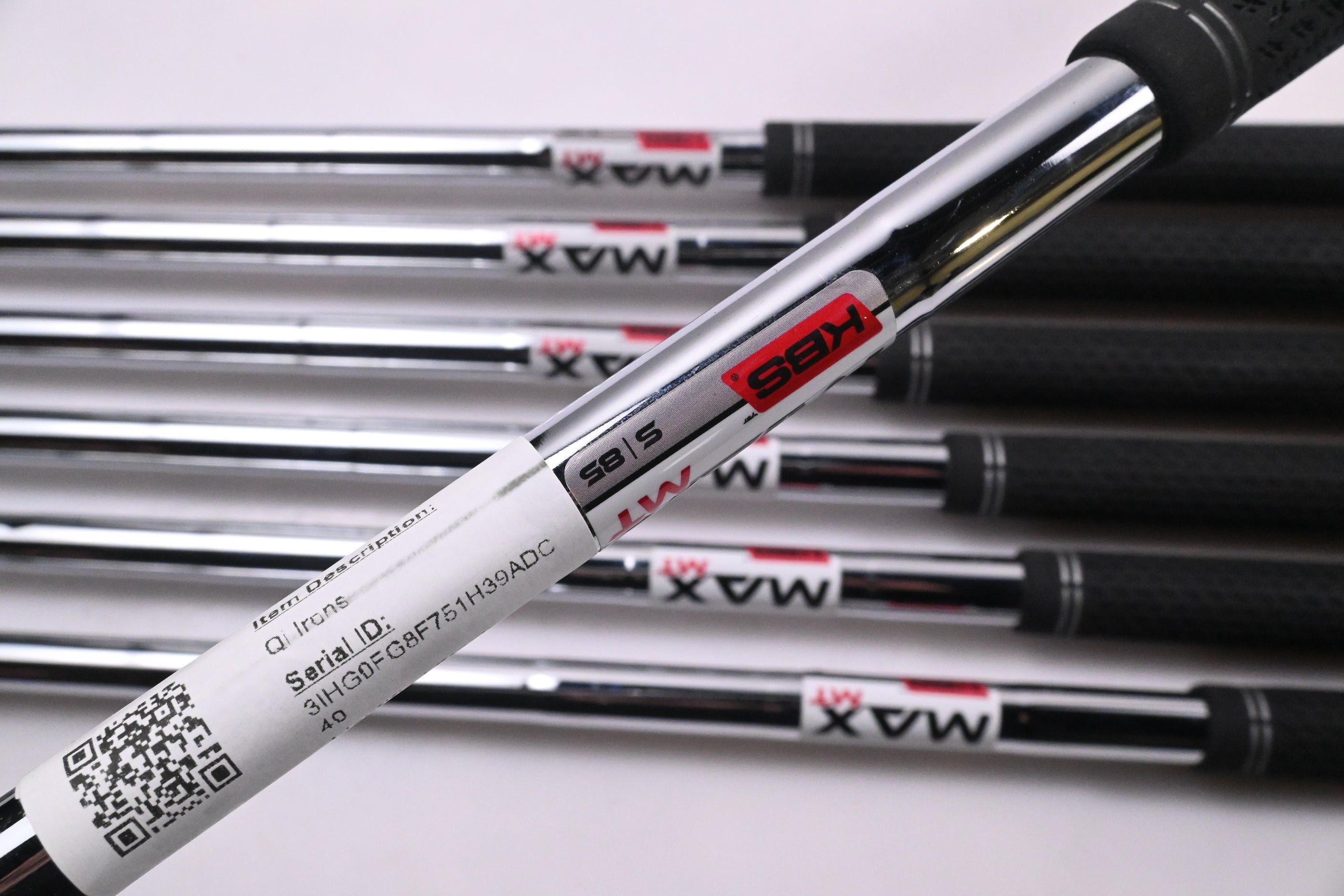 Taylormade Qi Irons / 5-PW+SW / Stiff Flex KBS MAX MT 85 Shaft
