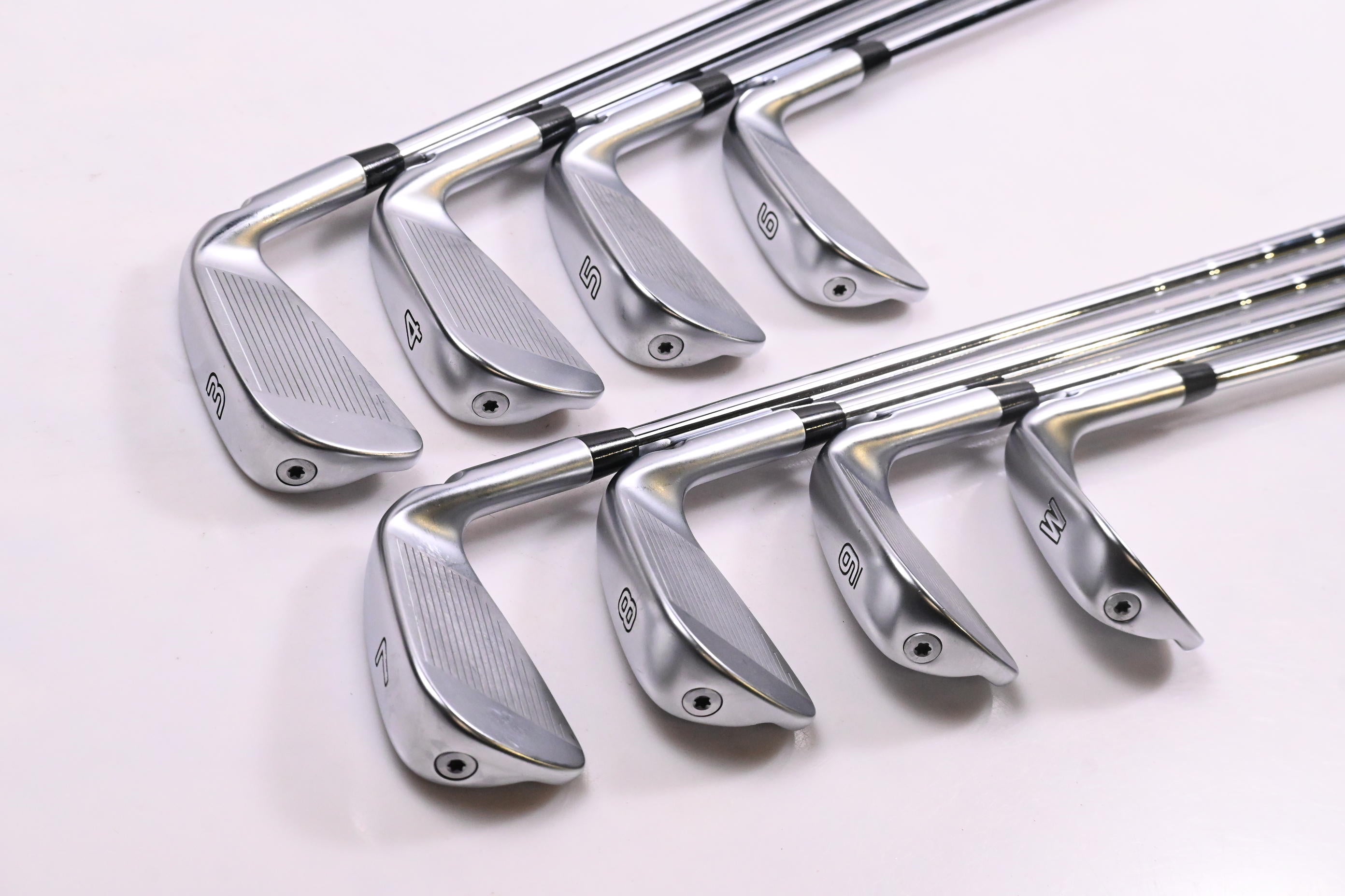 Left Hand Ping i525 Irons / 4-PW / Stiff Flex Ping AWT 2.0 Shafts