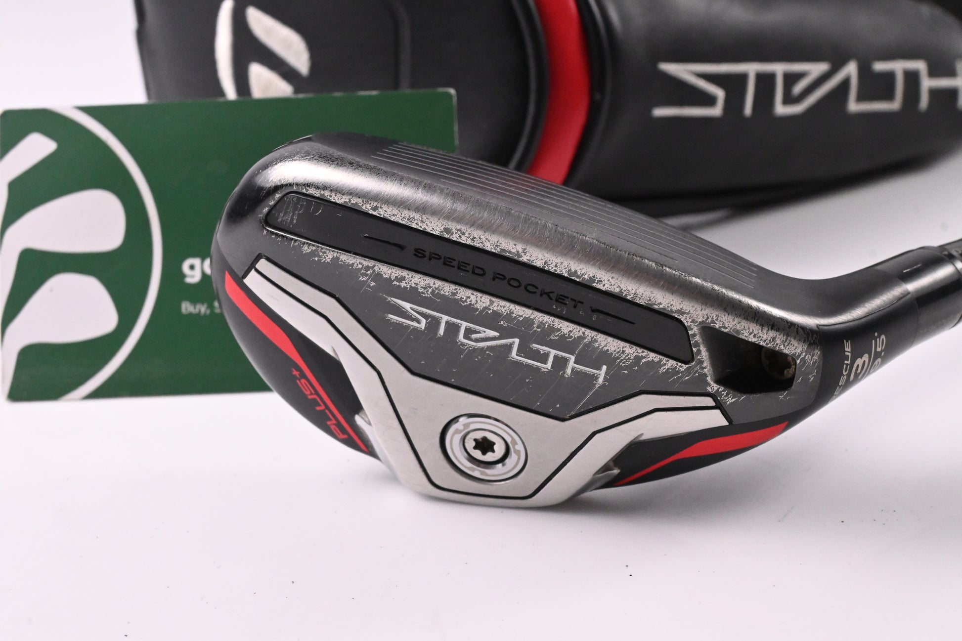 Taylormade Stealth Plus #3 Hybrid / 19.5 Degree / Stiff Flex KBS Hybrid 80 Shaft