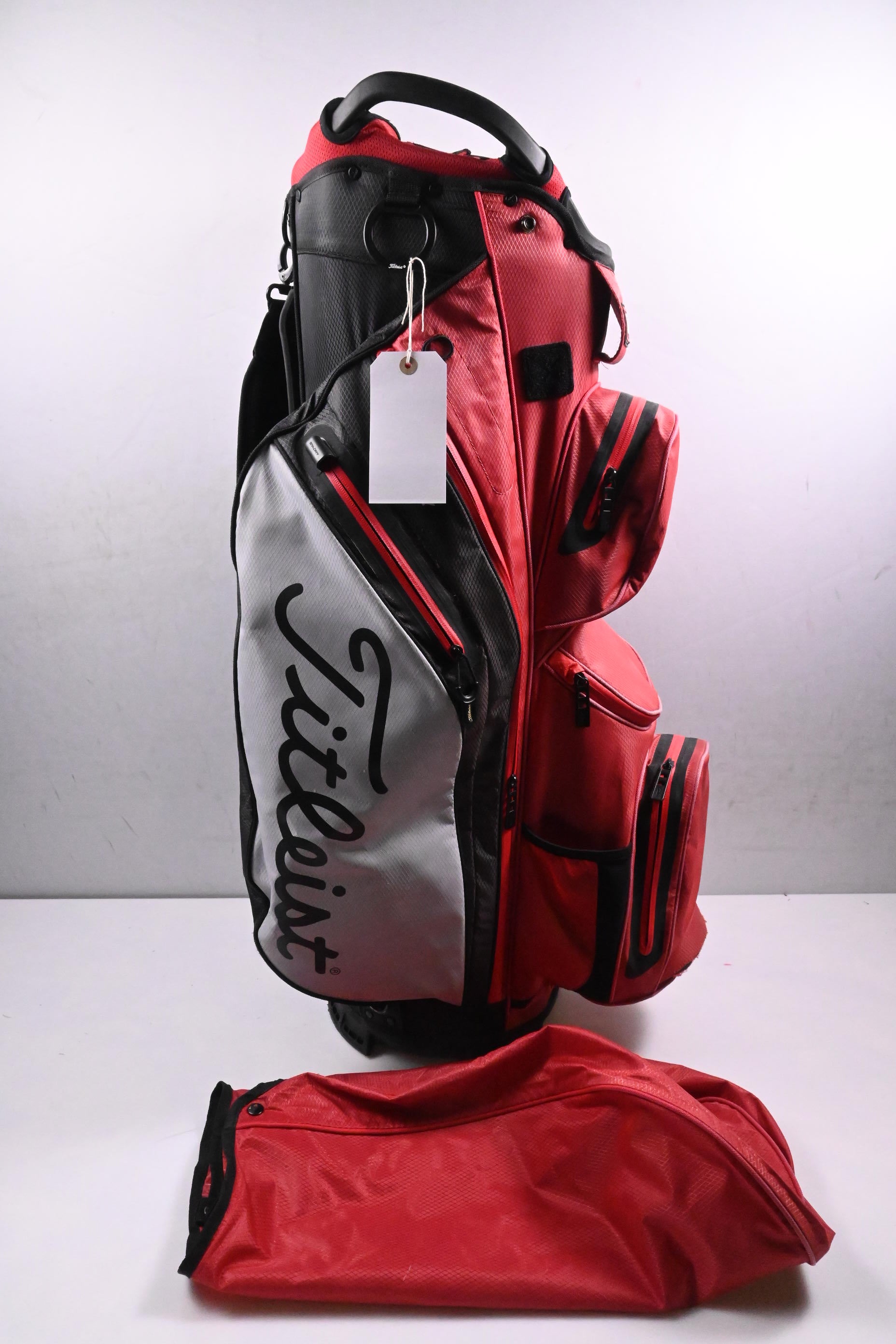 Titleist Cart 14 StaDry Cart Bag / 14-Way Divider / Red, Black, White