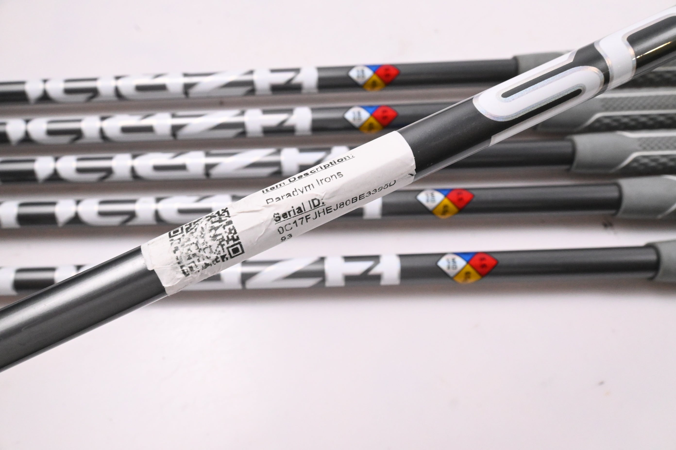 Callaway Paradym Irons / 6-PW+GW / Regular Flex Hzrdus Gen4 Silver 65 Shafts