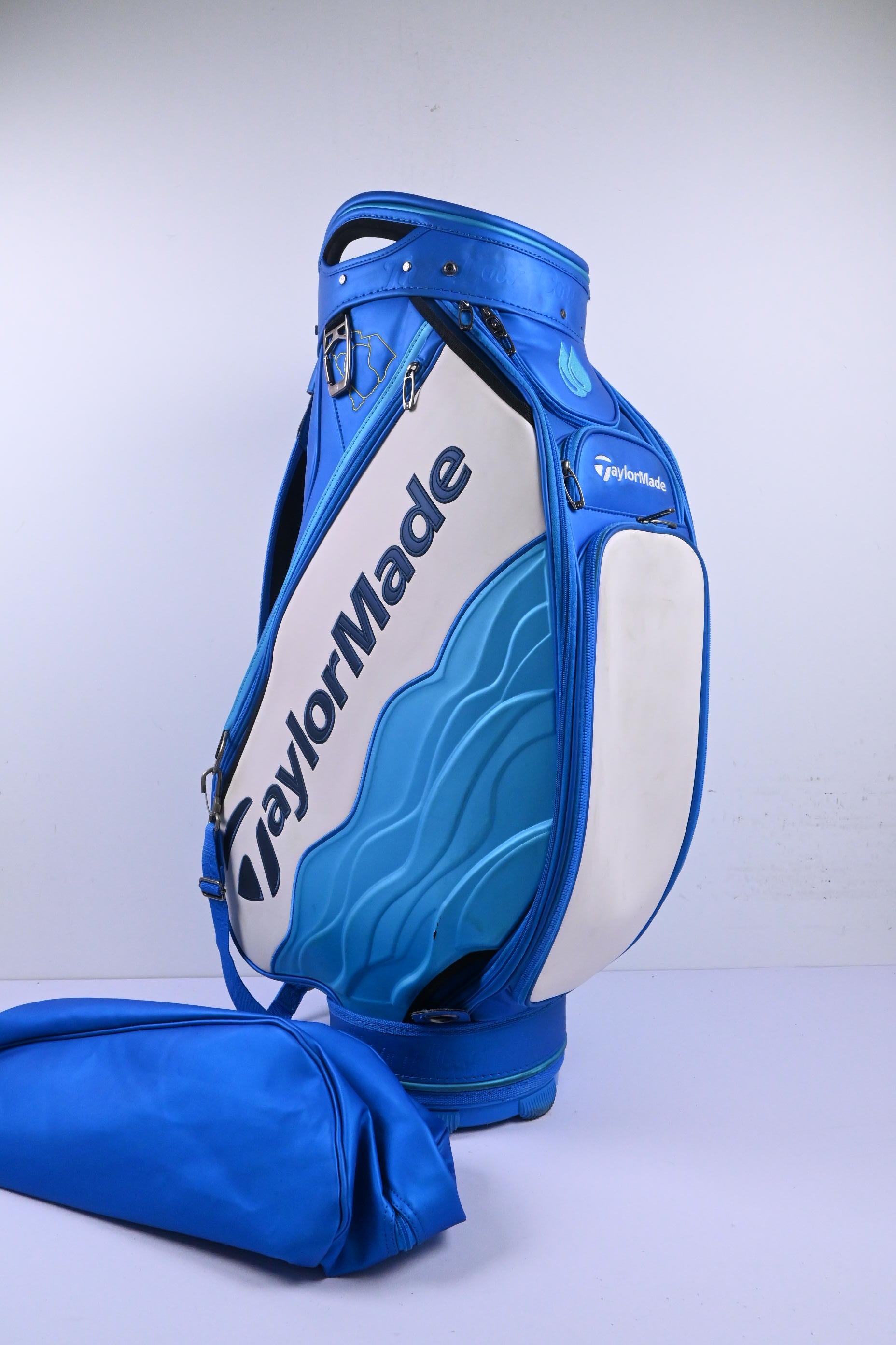 Team Taylormade Pro Championship Tour Bag / 6-Way Divider / Blue & White