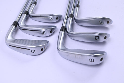 Left Hand Taylormade P790 2023 Irons / 5-PW / Stiff Flex Dynamic Gold 105 Shafts