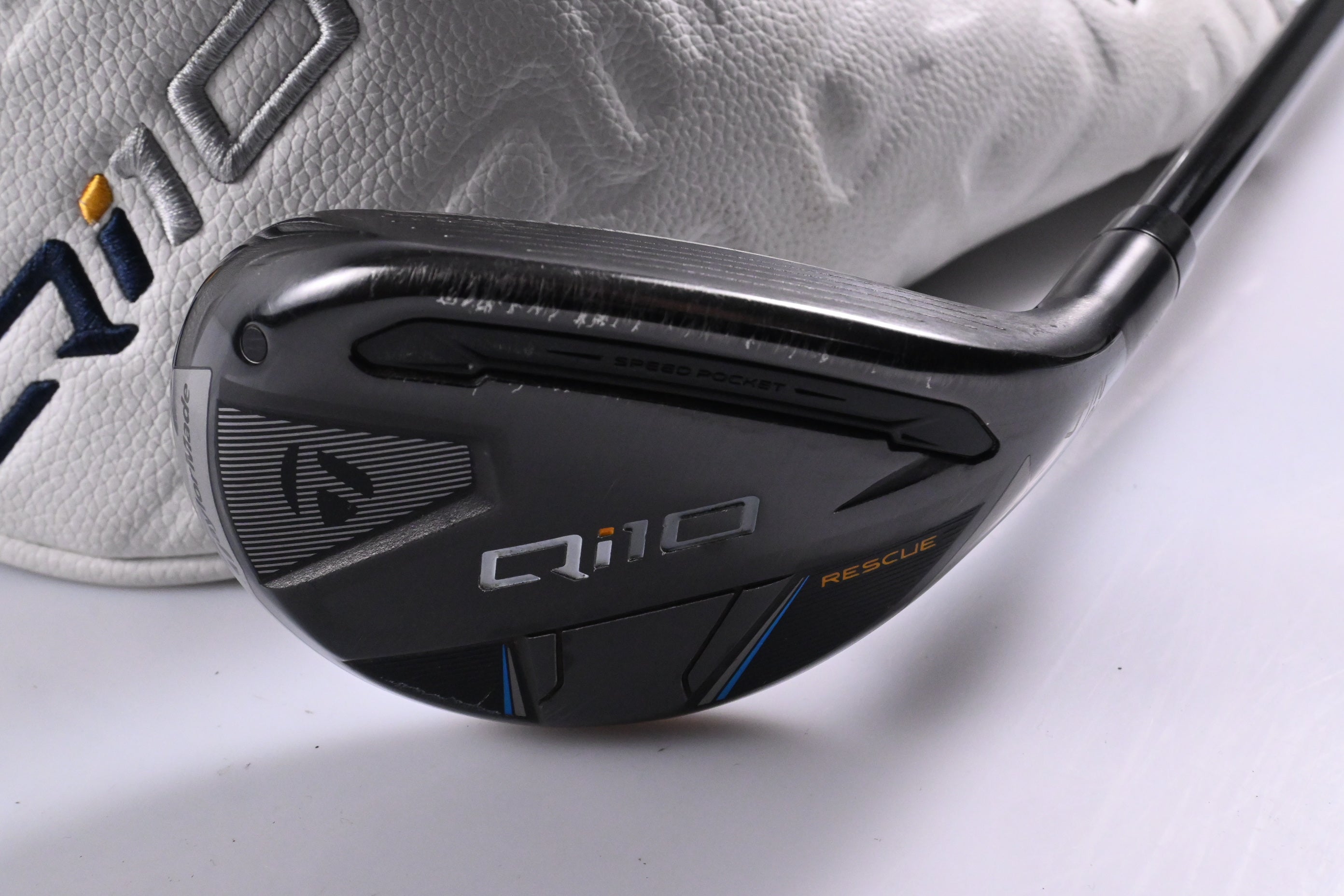 Taylormade Qi10 #4 Hybrid / 22 Degree / Stiff Flex Ventus TR Blue 7 Shaft
