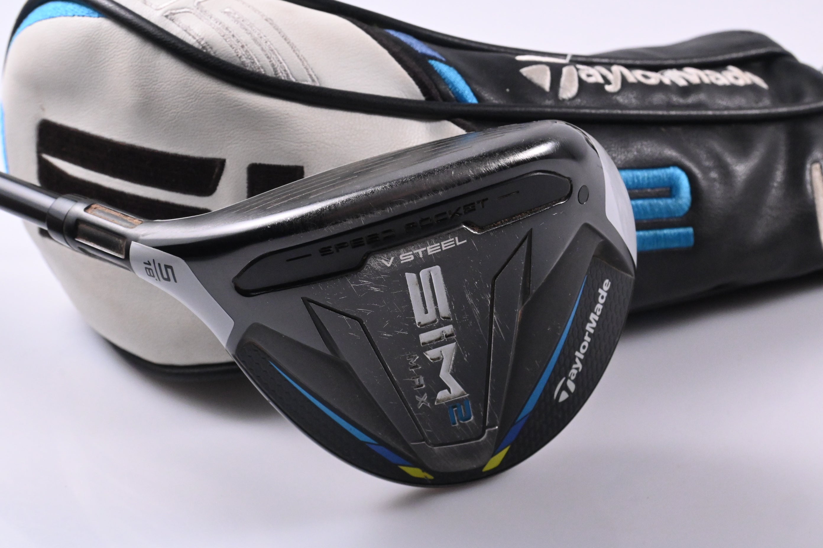 Left Hand Taylormade SIM2 Max #5 Wood / 18 Degree / Stiff Flex Tensei AV RAW