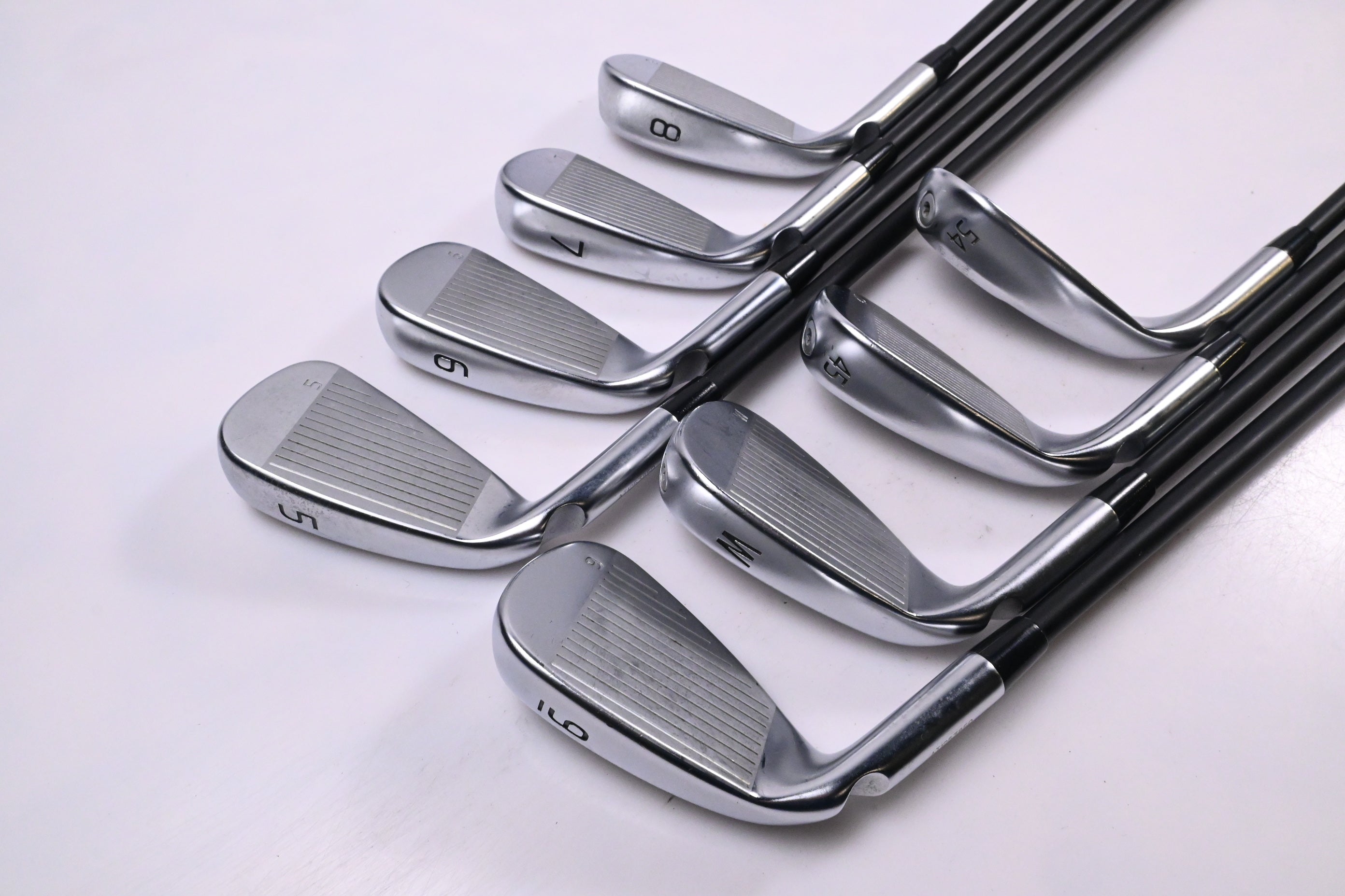 Ping G430 Irons / 5-PW+45°+54° / White Dot / Senior Flex Ping Alta CB Black