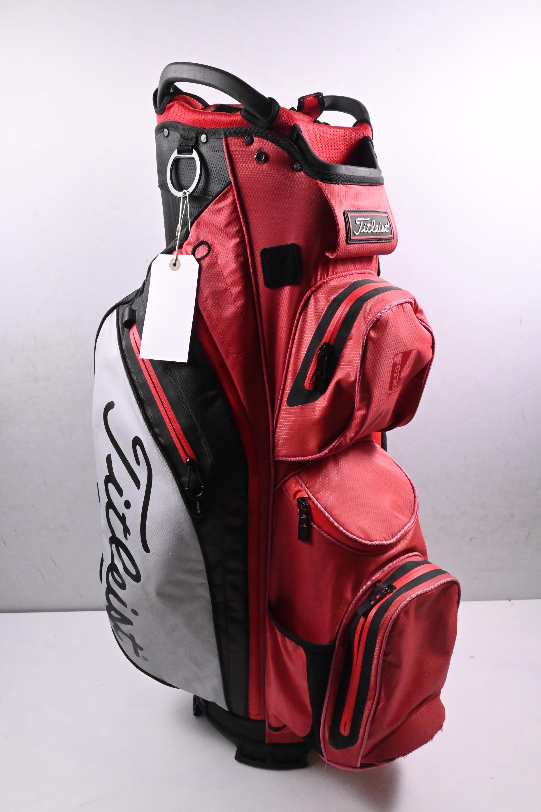 Titleist Cart 14 StaDry Cart Bag / 14-Way Divider / Red, Black, White