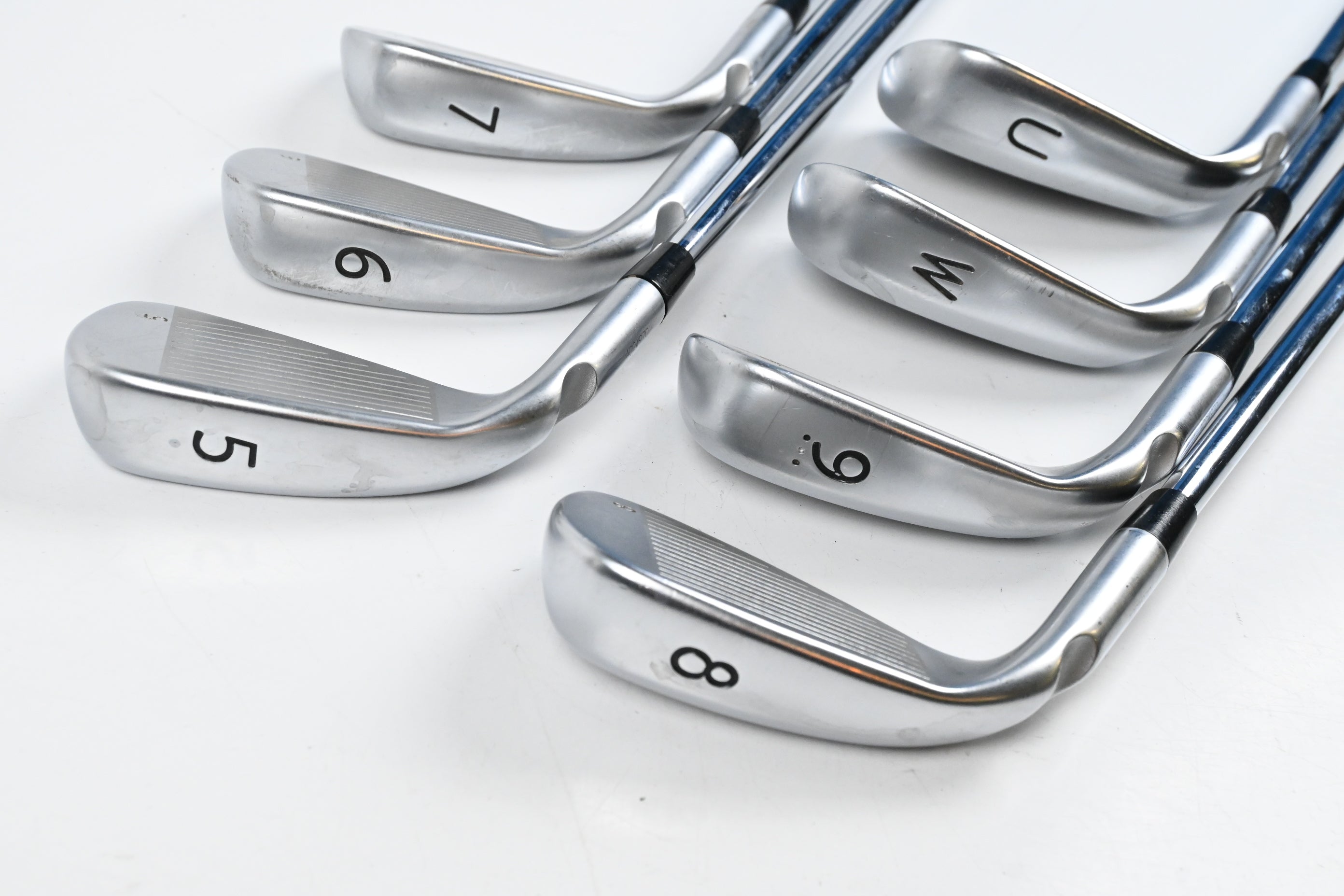 Ping G400 Irons / 5-PW+GW / Green Dot / Regular Flex Ping AWT 2.0 Shafts