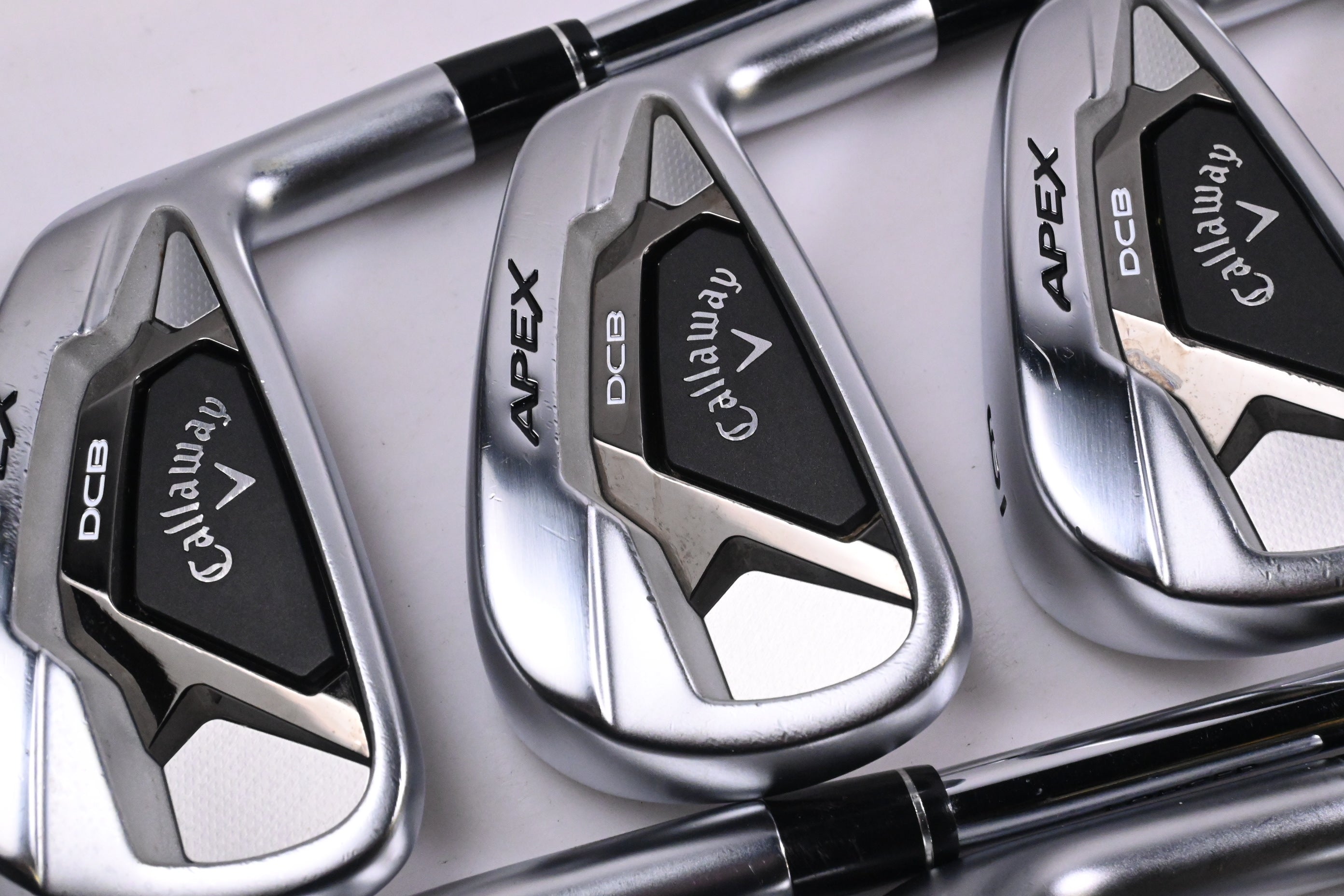 Callaway Apex DCB Irons / 4-PW+GW / Regular Flex Rifle Tour Flighted 105 Shafts