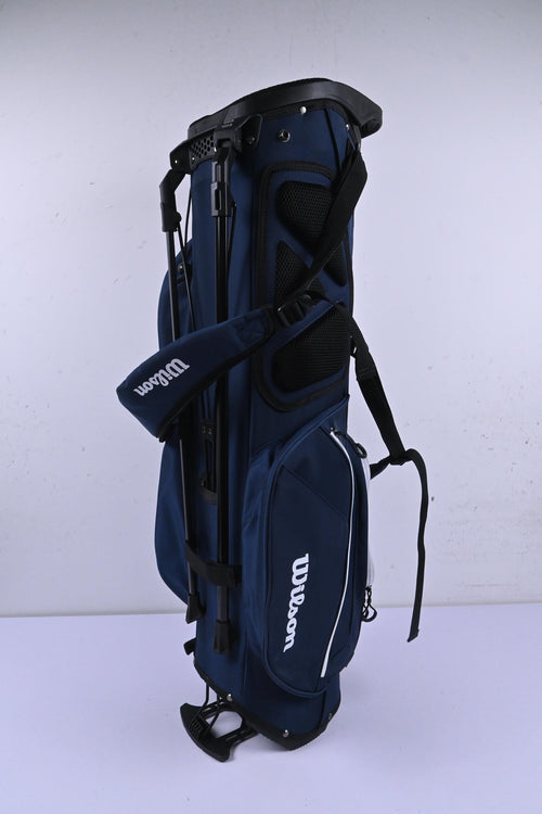 Wilson EXO Lite Stand Bag / 4-Way Divider / Blue & White