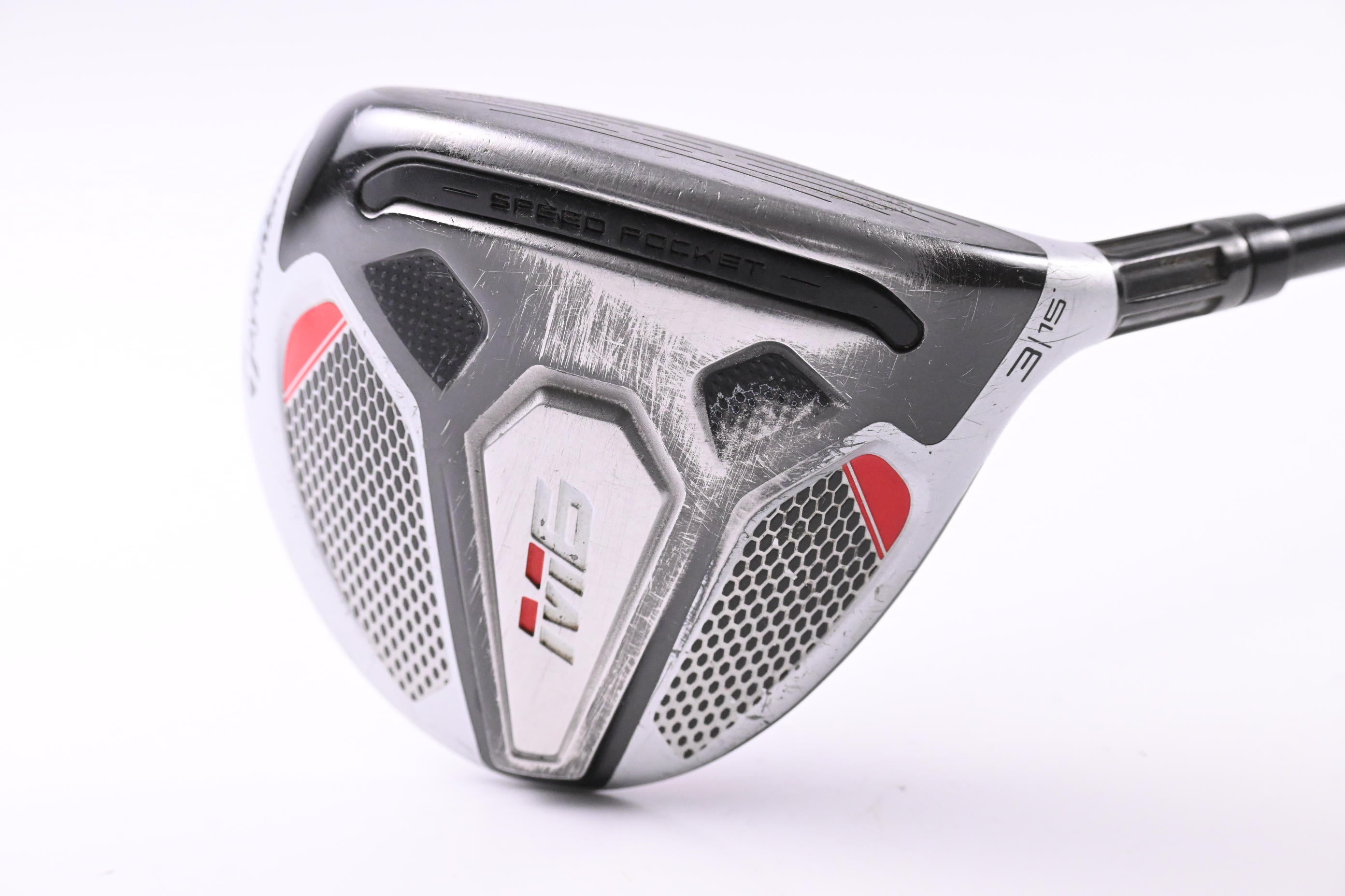 Taylormade M6 #3 Wood / 15 Degree / Stiff Flex Fujikura Atmos Orange 6 Shaft