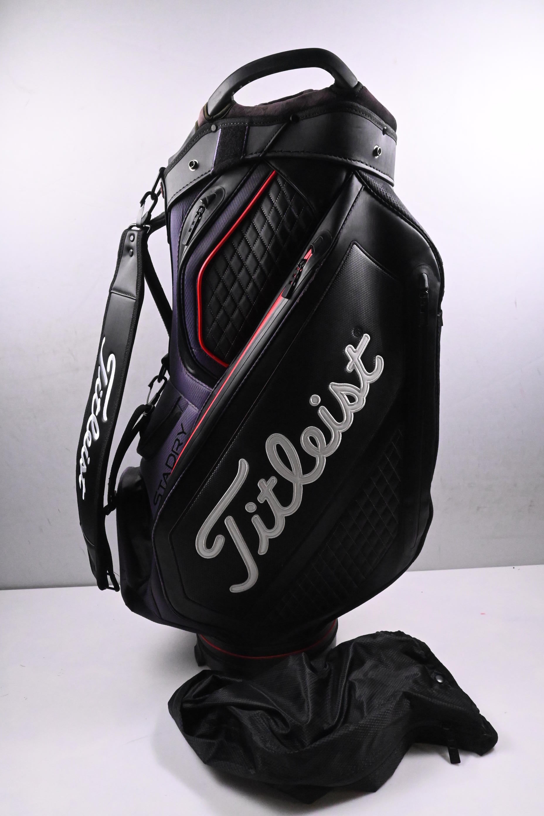 Titleist StaDry Cart Bag / 14-Way Divider / Black, Red