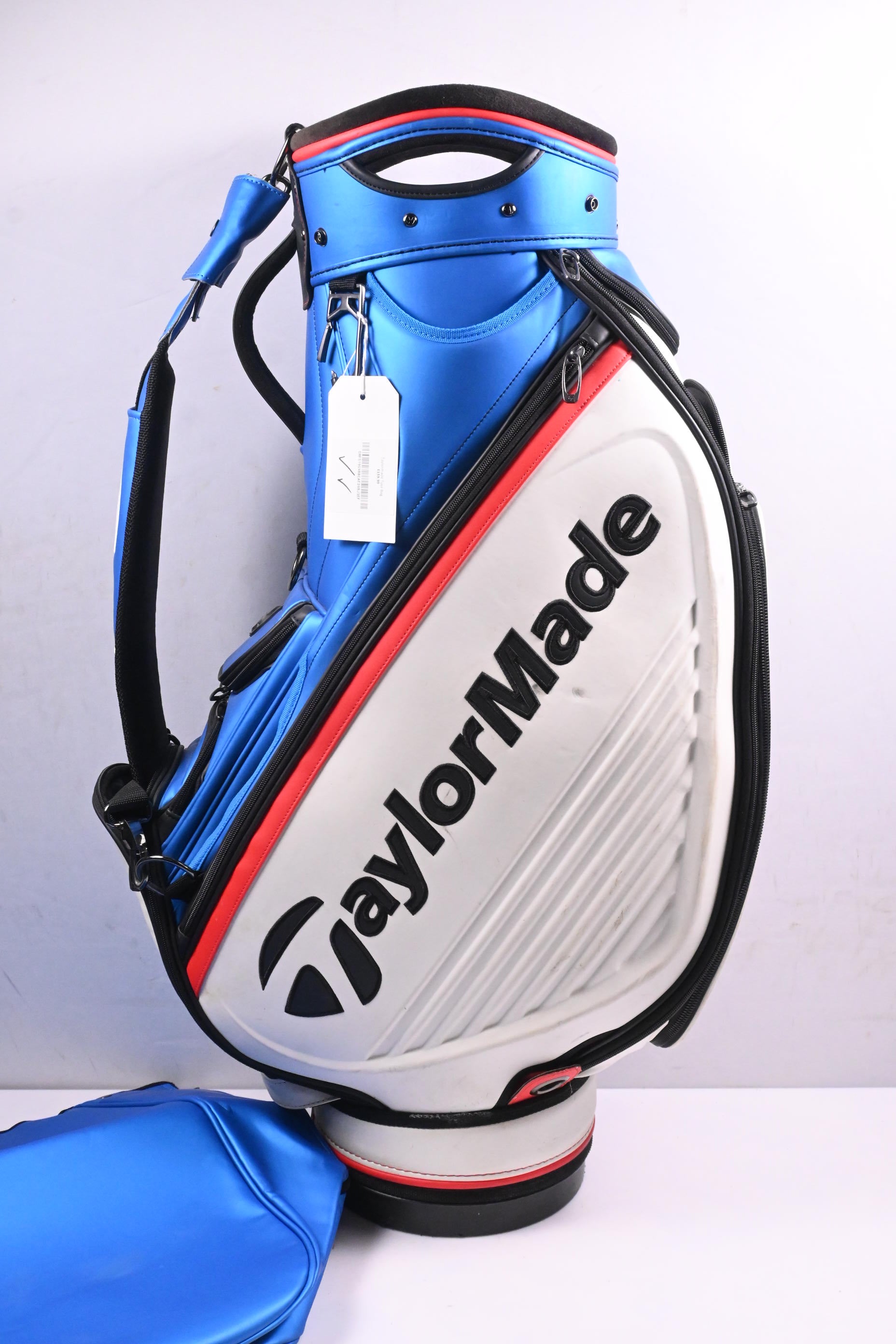 Taylormade 2018 Tour Staff Bag / 6-Way Divider / Blue, White & Red