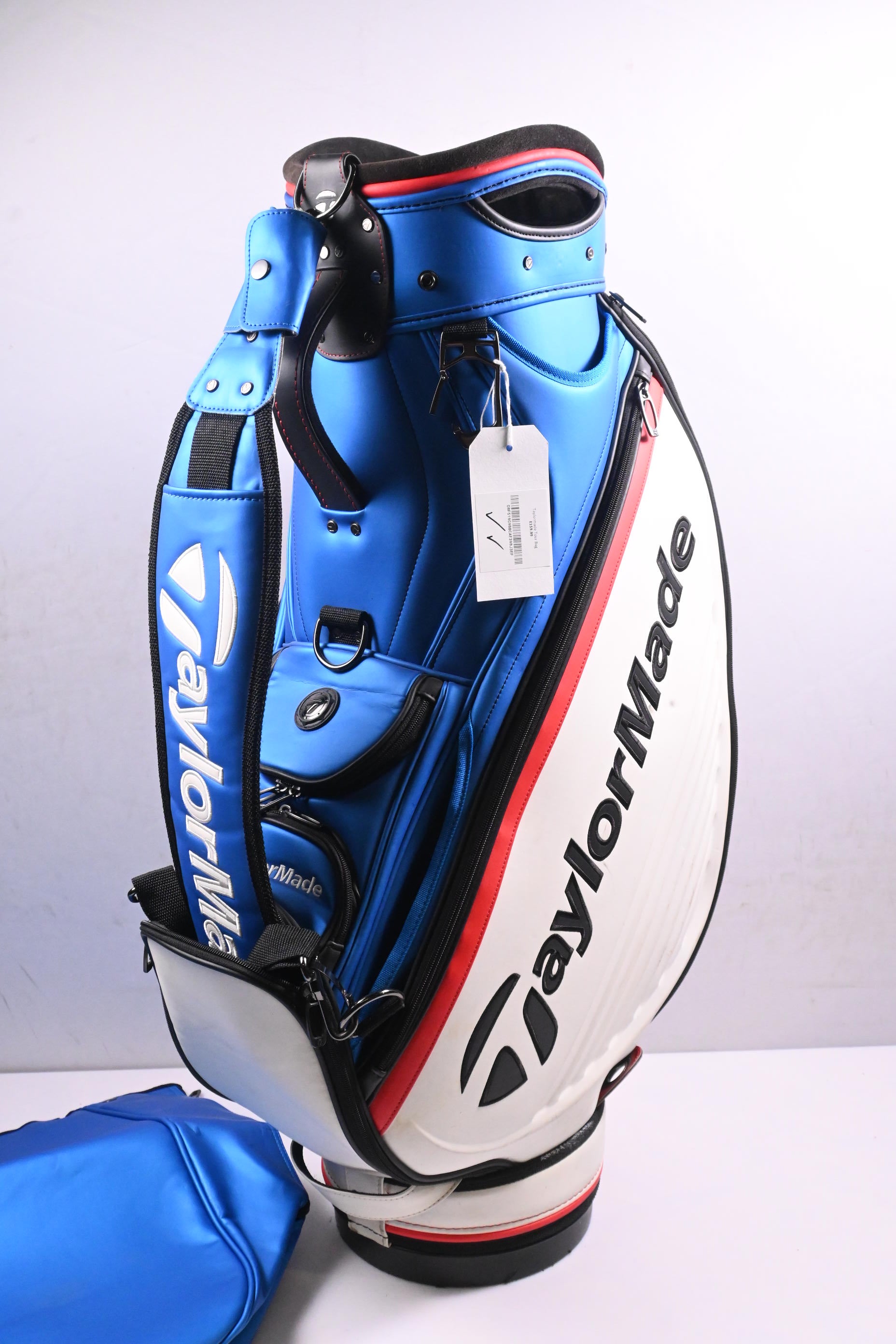Taylormade 2018 Tour Staff Bag / 6-Way Divider / Blue, White & Red