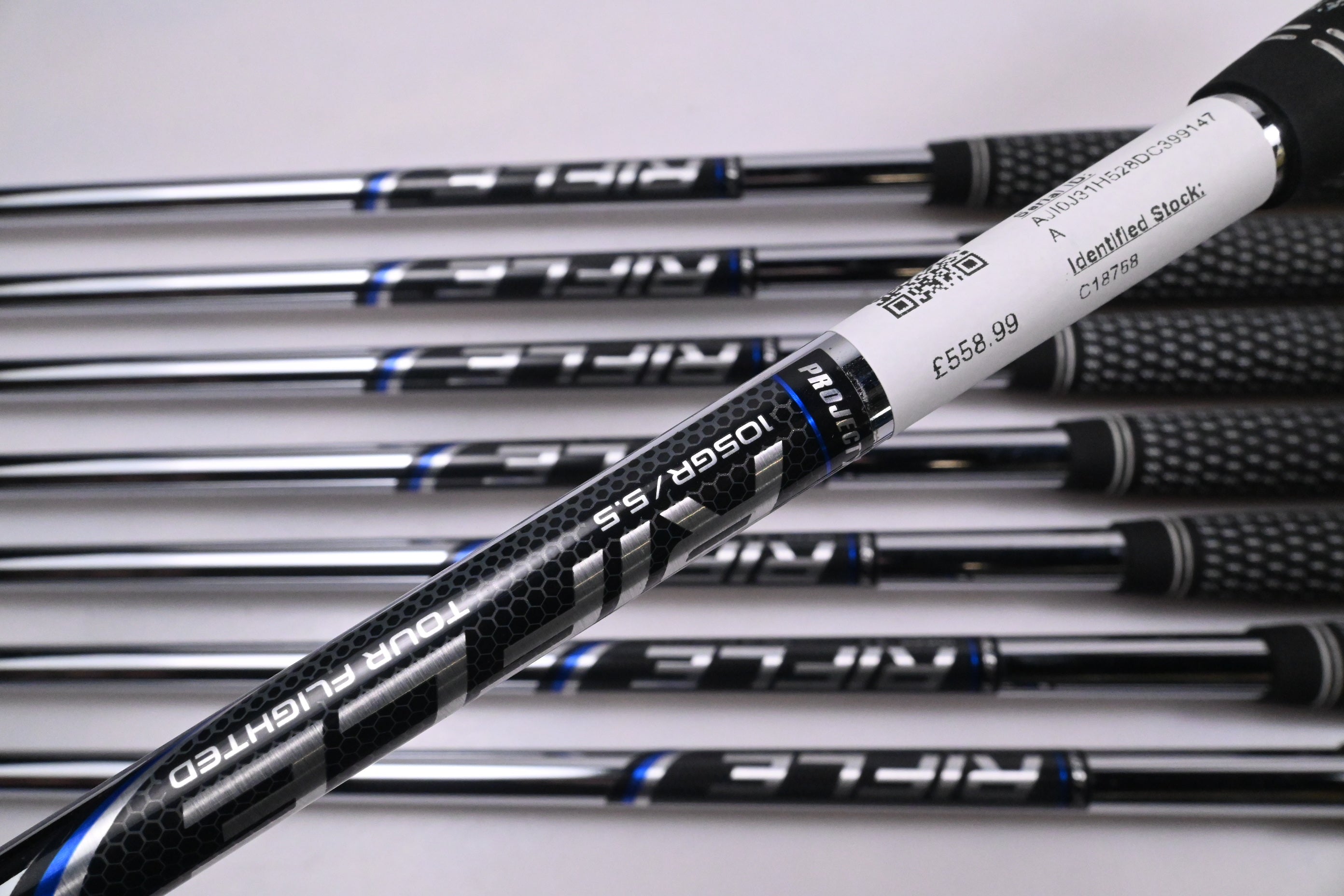 Callaway Apex DCB Irons / 4-PW+GW / Regular Flex Rifle Tour Flighted 105 Shafts