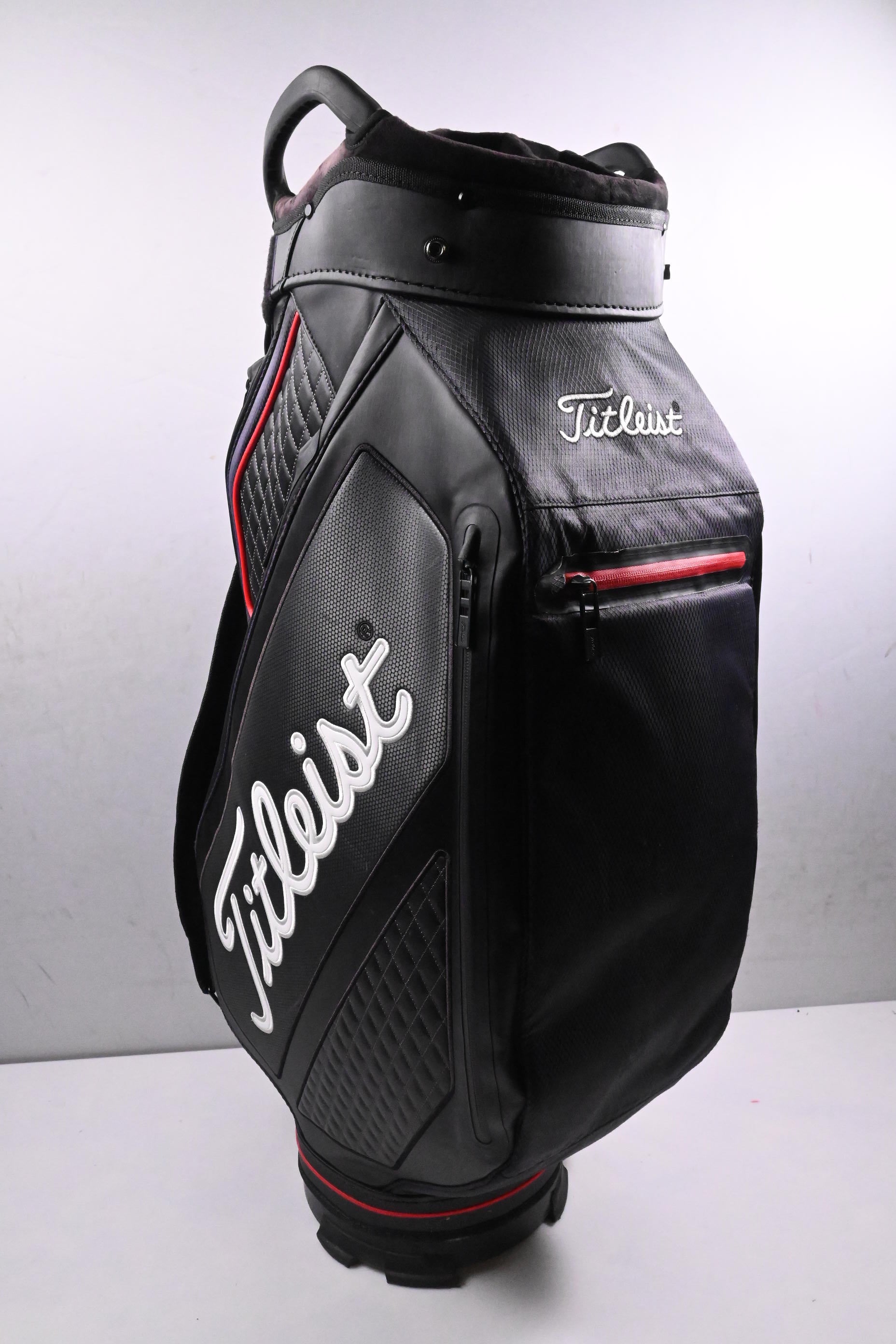 Titleist StaDry Cart Bag / 14-Way Divider / Black, Red