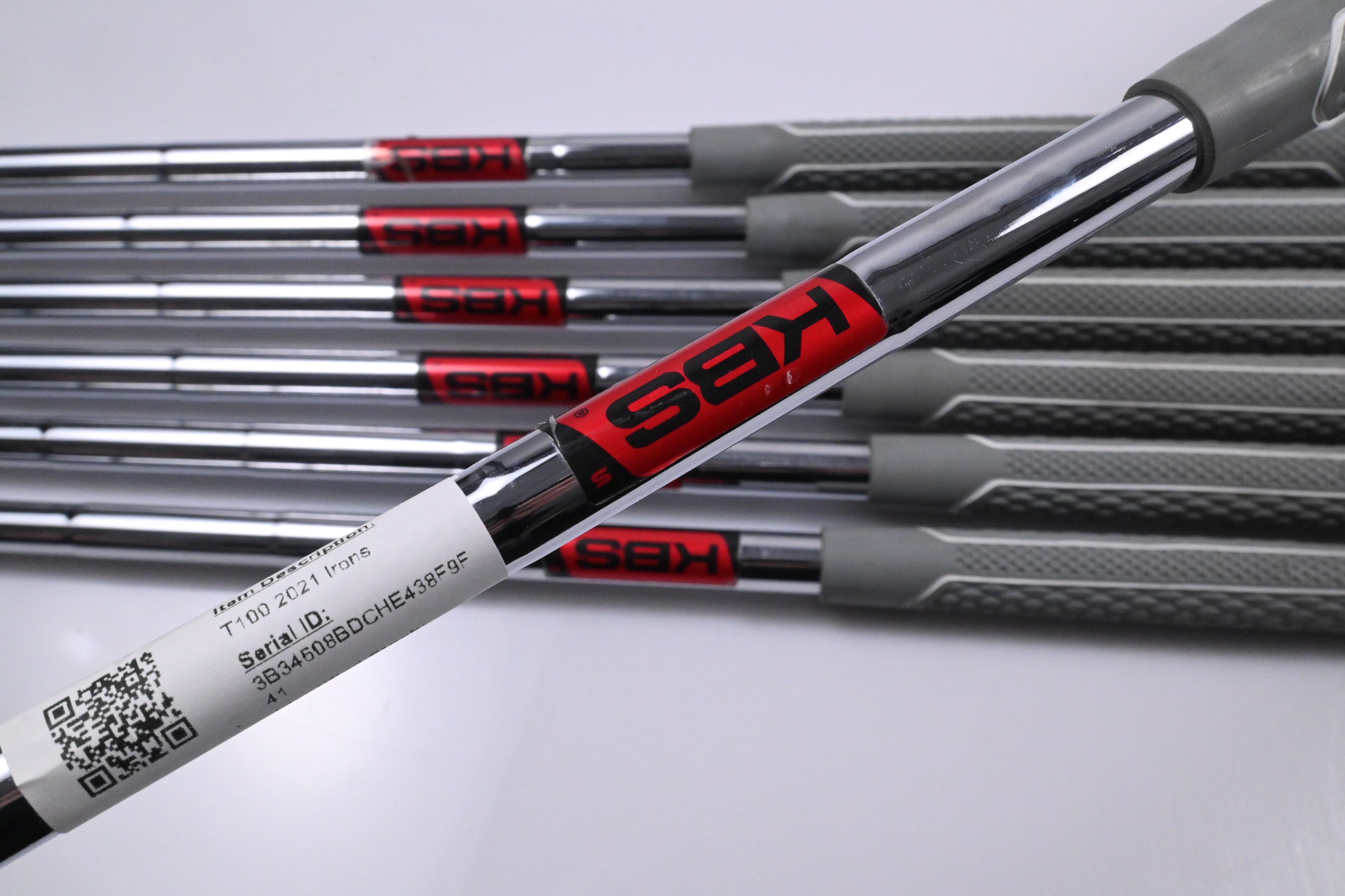 Titleist T100 2021 Irons / 4-PW / Stiff Flex KBS Tour Shafts