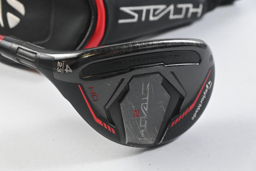 Left Hand TaylorMade Stealth 2 HD #4 Hybrid / 23 Degree / Regular Flex Speeder