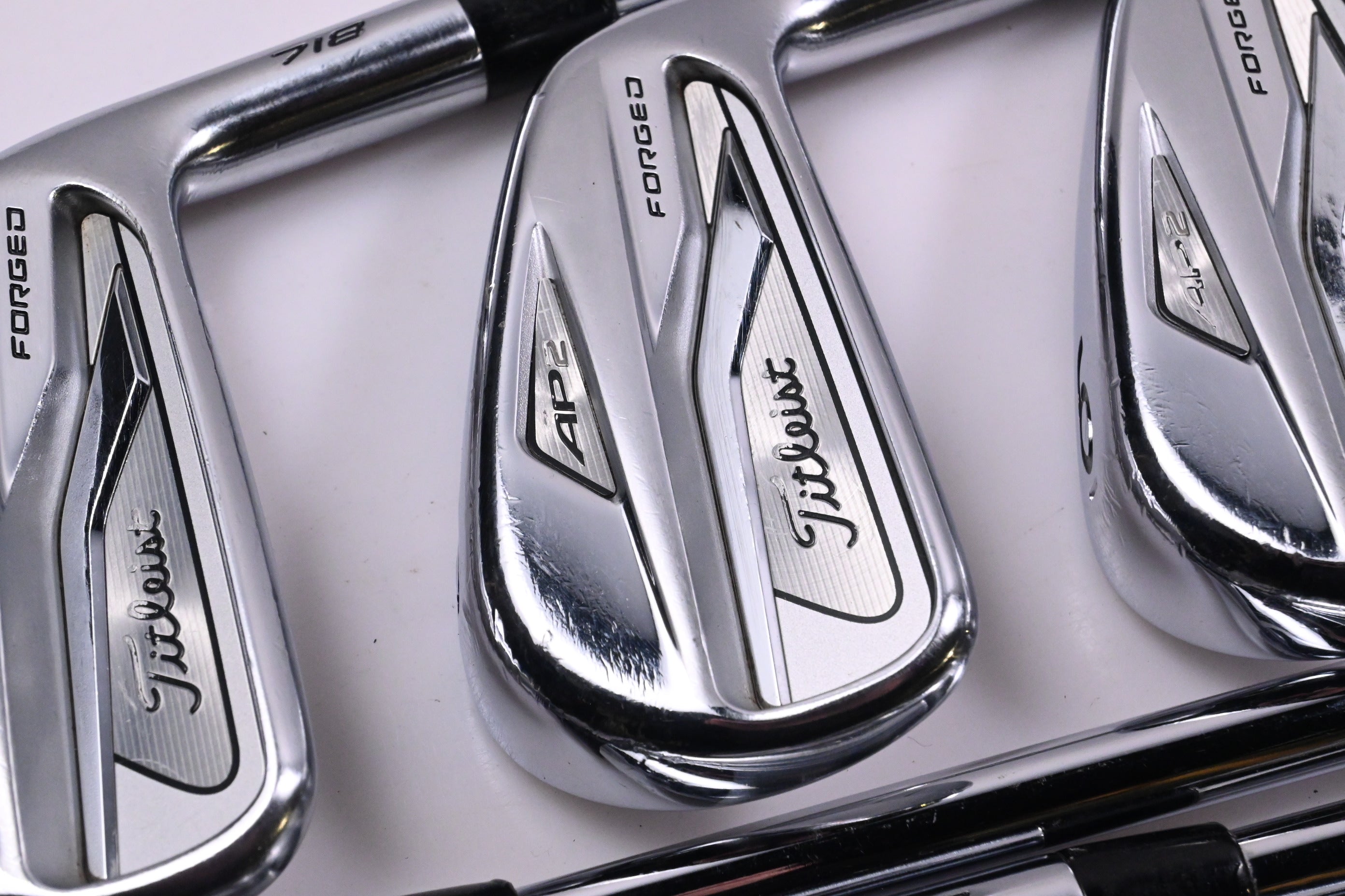 Titleist 718 AP2 Irons / 4-PW / Stiff Flex AMT Tour White S300 Shafts