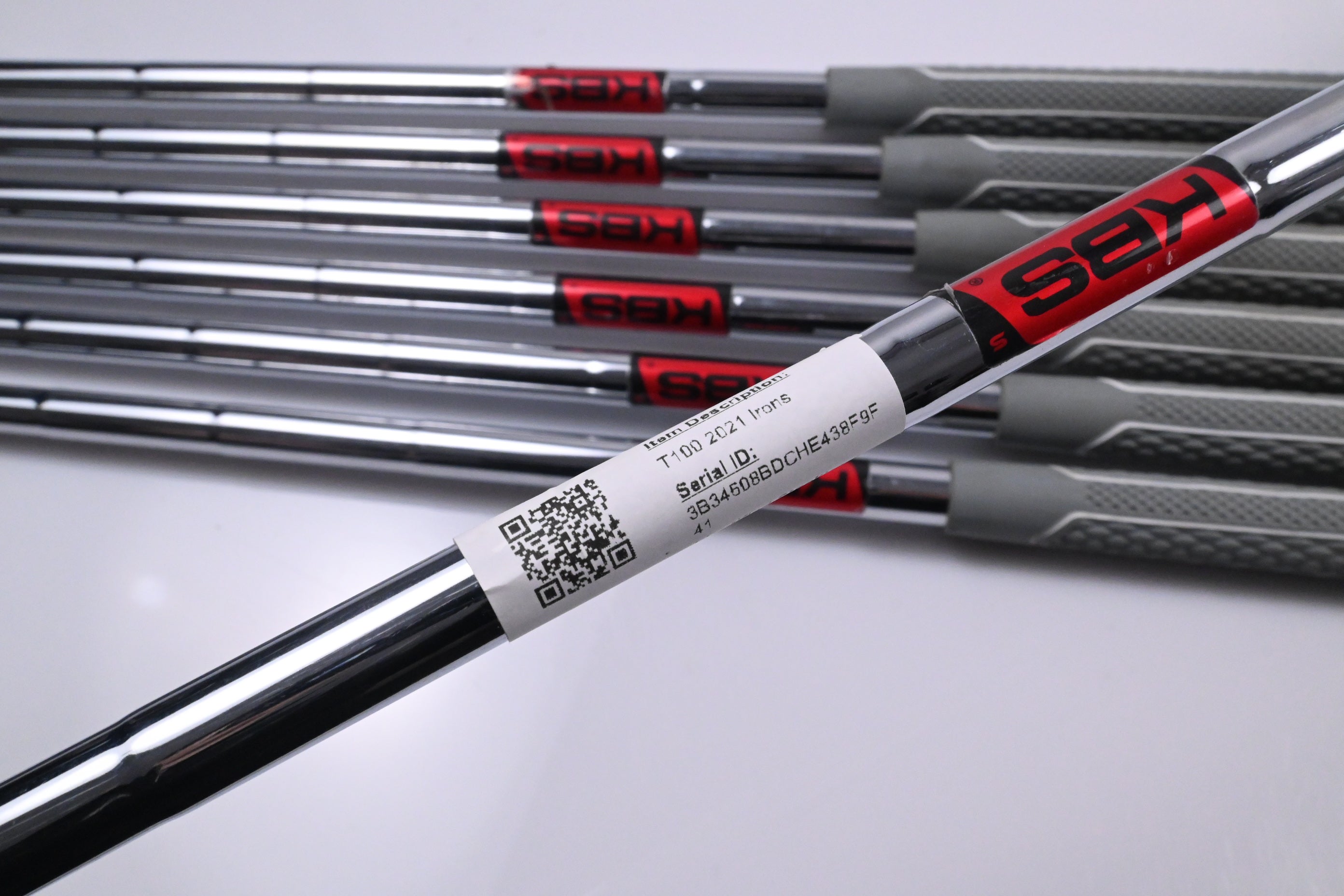 Titleist T100 2021 Irons / 4-PW / Stiff Flex KBS Tour Shafts