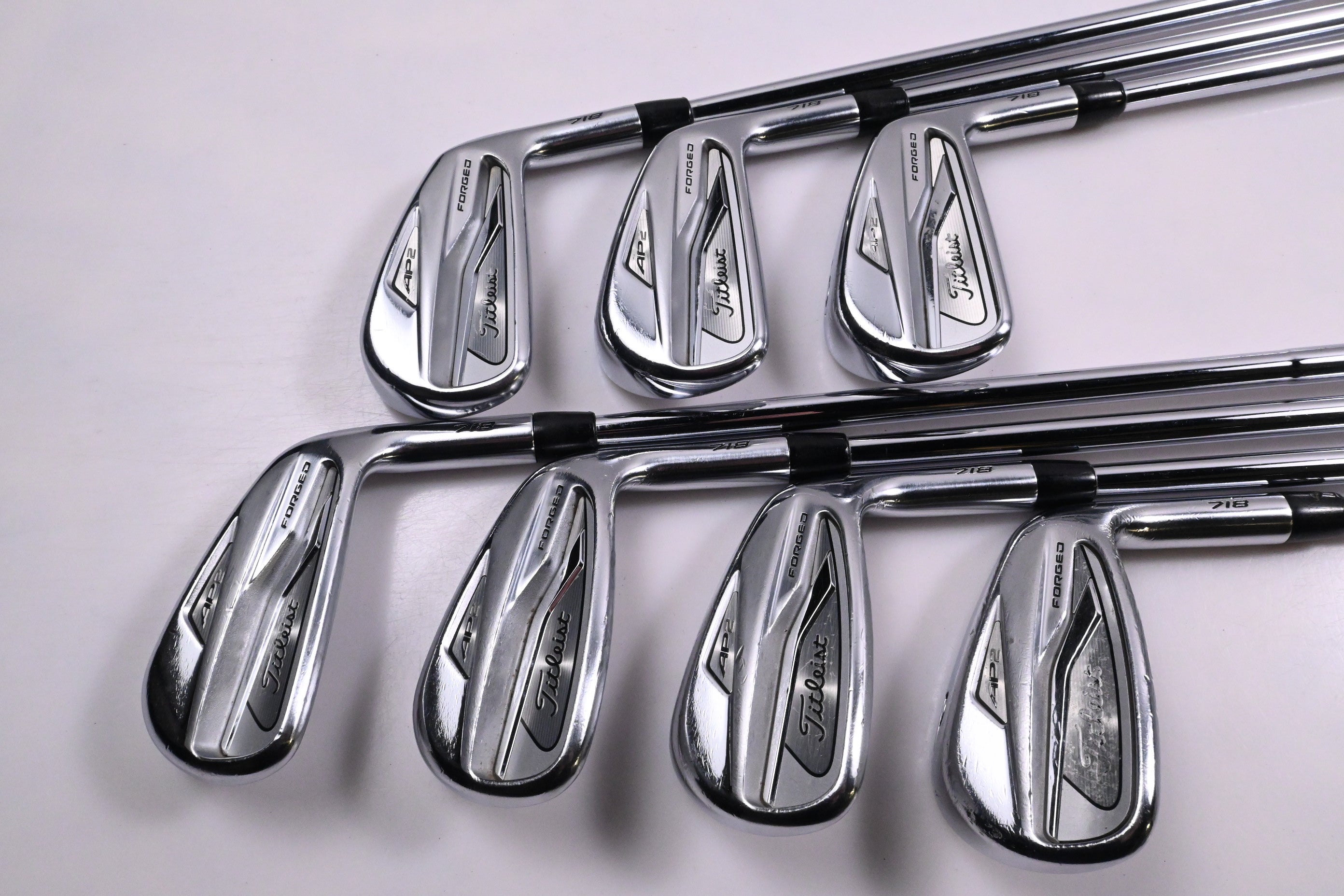 Titleist 718 AP2 Irons / 4-PW / Stiff Flex AMT Tour White S300 Shafts