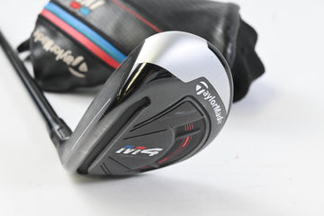 Left Hand Taylormade M4 #4 Hybrid / 22 Degree / Stiff Flex Fujikura Atmos Red 7
