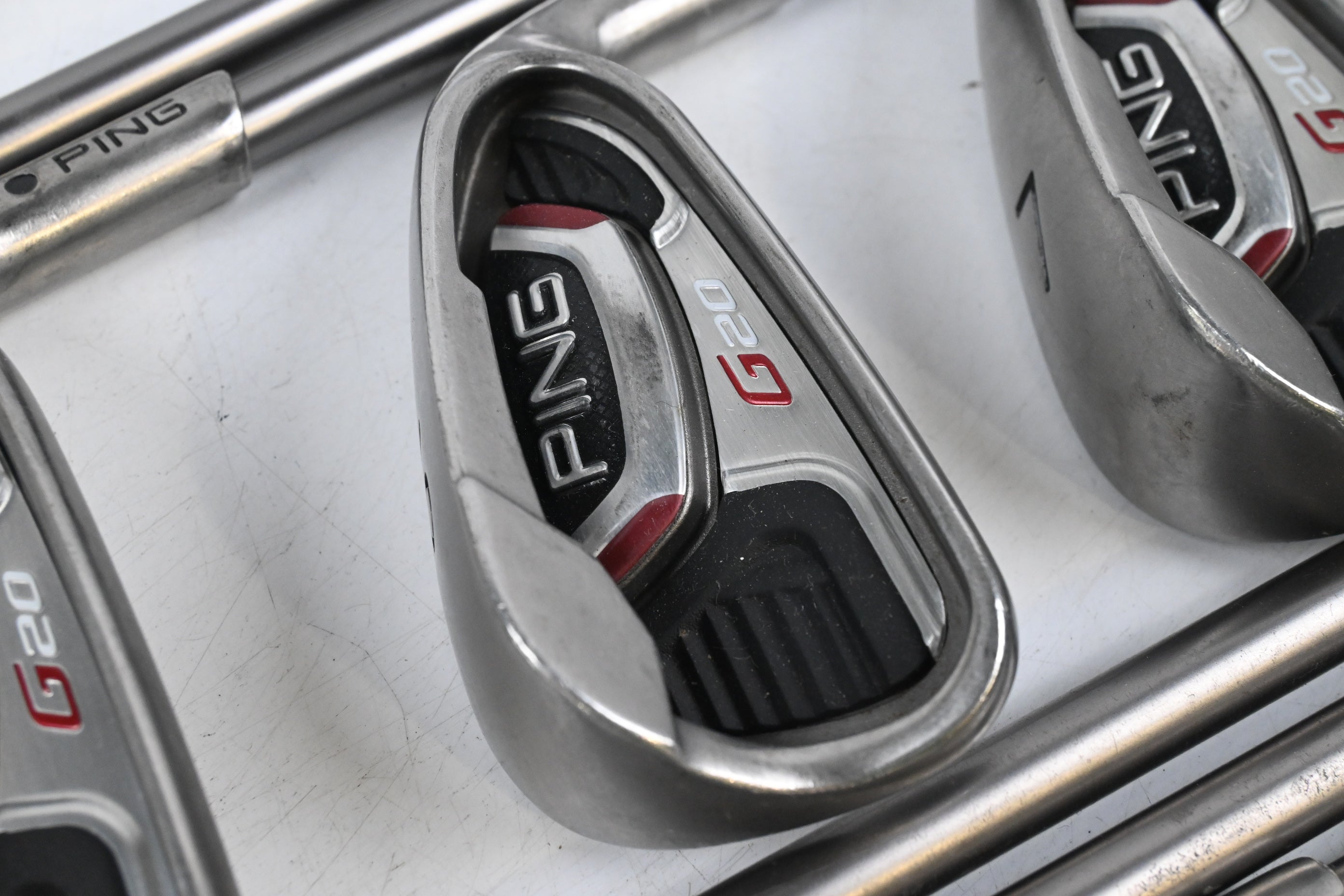 Ping G20 Irons / 4-PW+SW / Black Dot / Regular Flex Ping TFC 169 Shafts