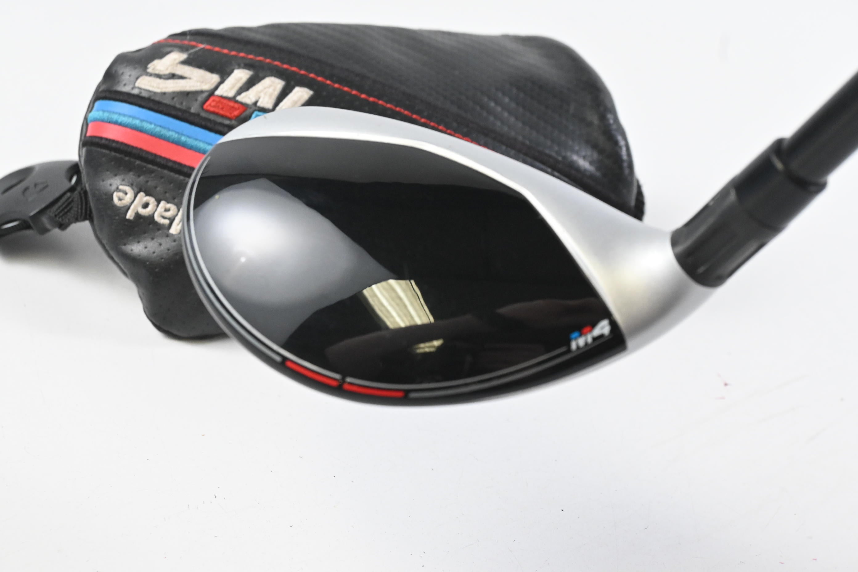 Left Hand Taylormade M4 #4 Hybrid / 22 Degree / Stiff Flex Fujikura Atmos Red 7