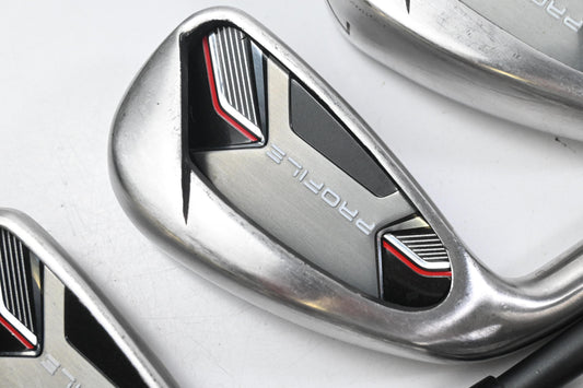 Left Hand Wilson Profile Irons / 5-PW+SW / Senior Flex Wilson Profile Shafts