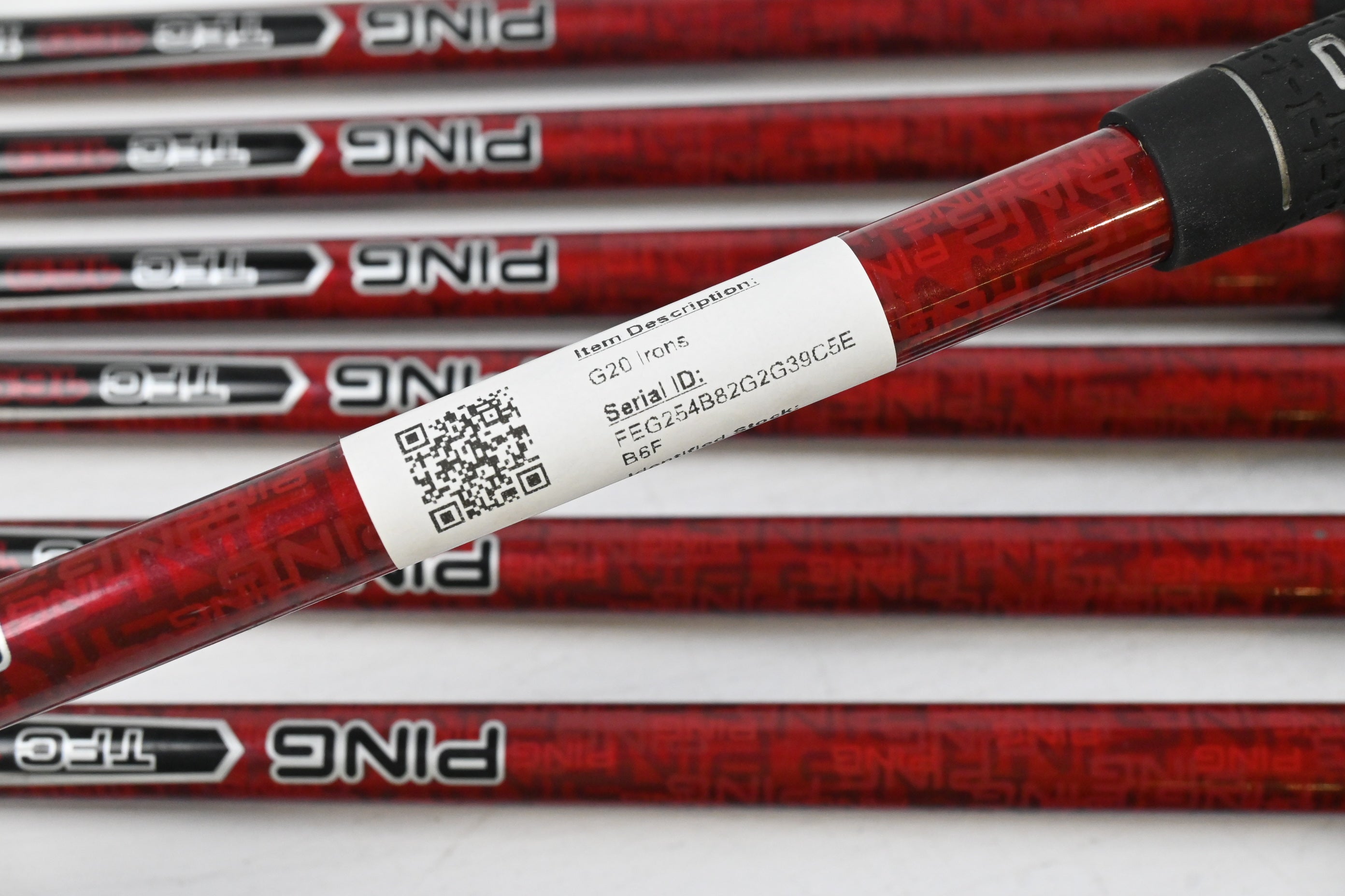 Ping G20 Irons / 4-PW+SW / Black Dot / Regular Flex Ping TFC 169 Shafts