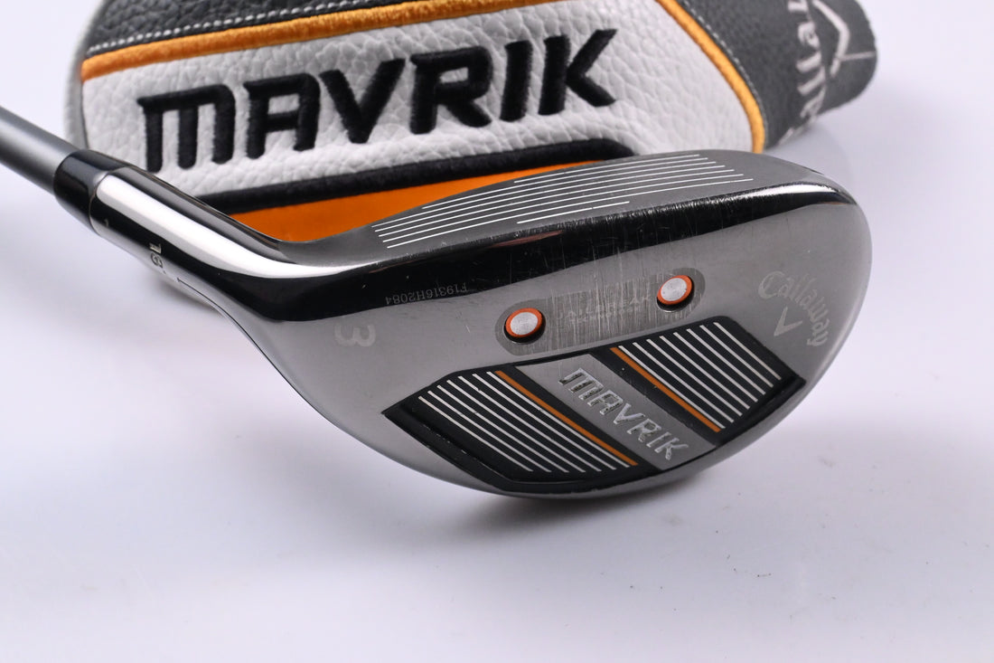 Left Hand Callaway Mavrik #3 Hybrid / 18 Degree / Regular Flex Catalyst 65