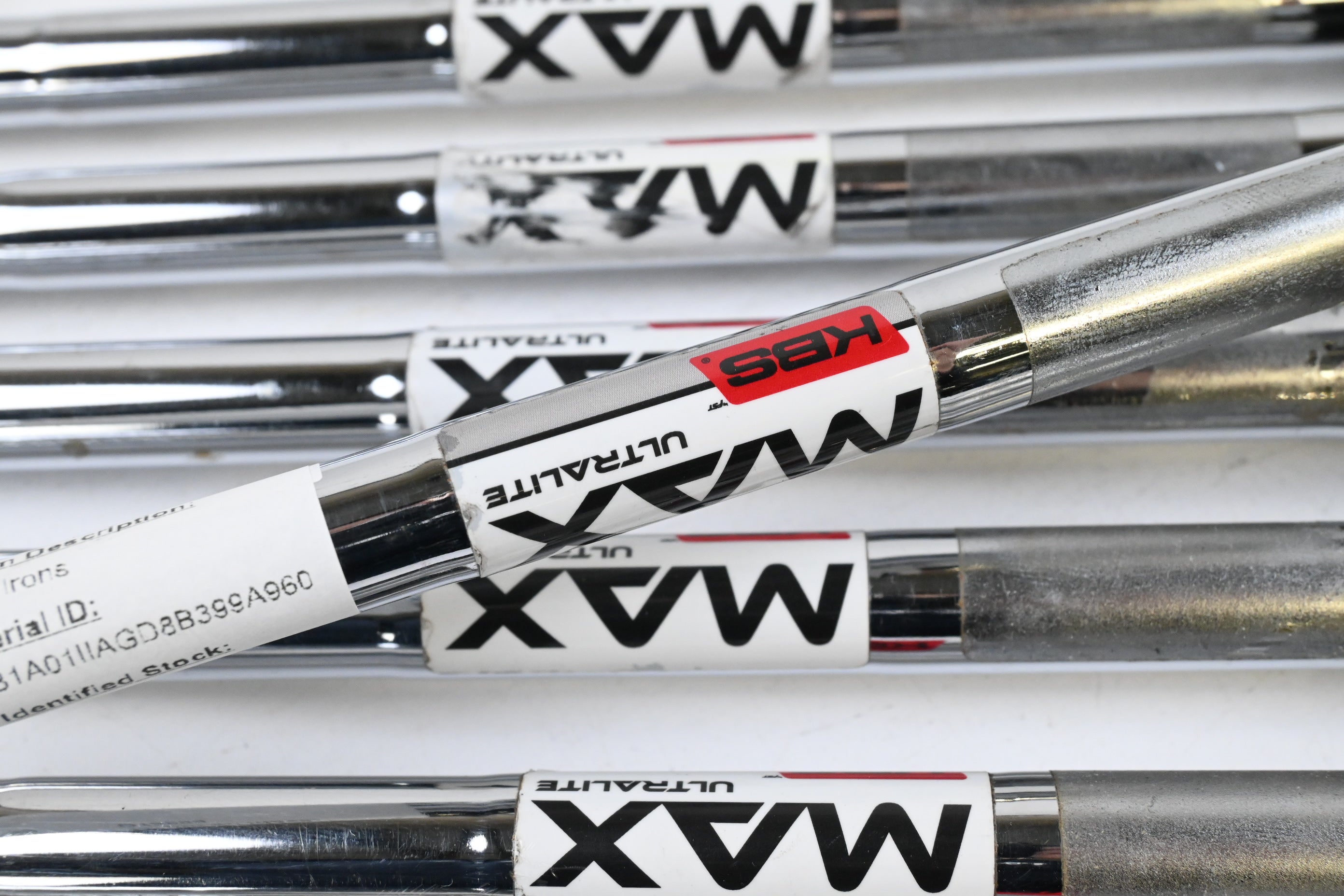 Left Hand Wilson D9 Irons / 5-PW+SW / Regular Flex KBS MAX Ultralite Shafts