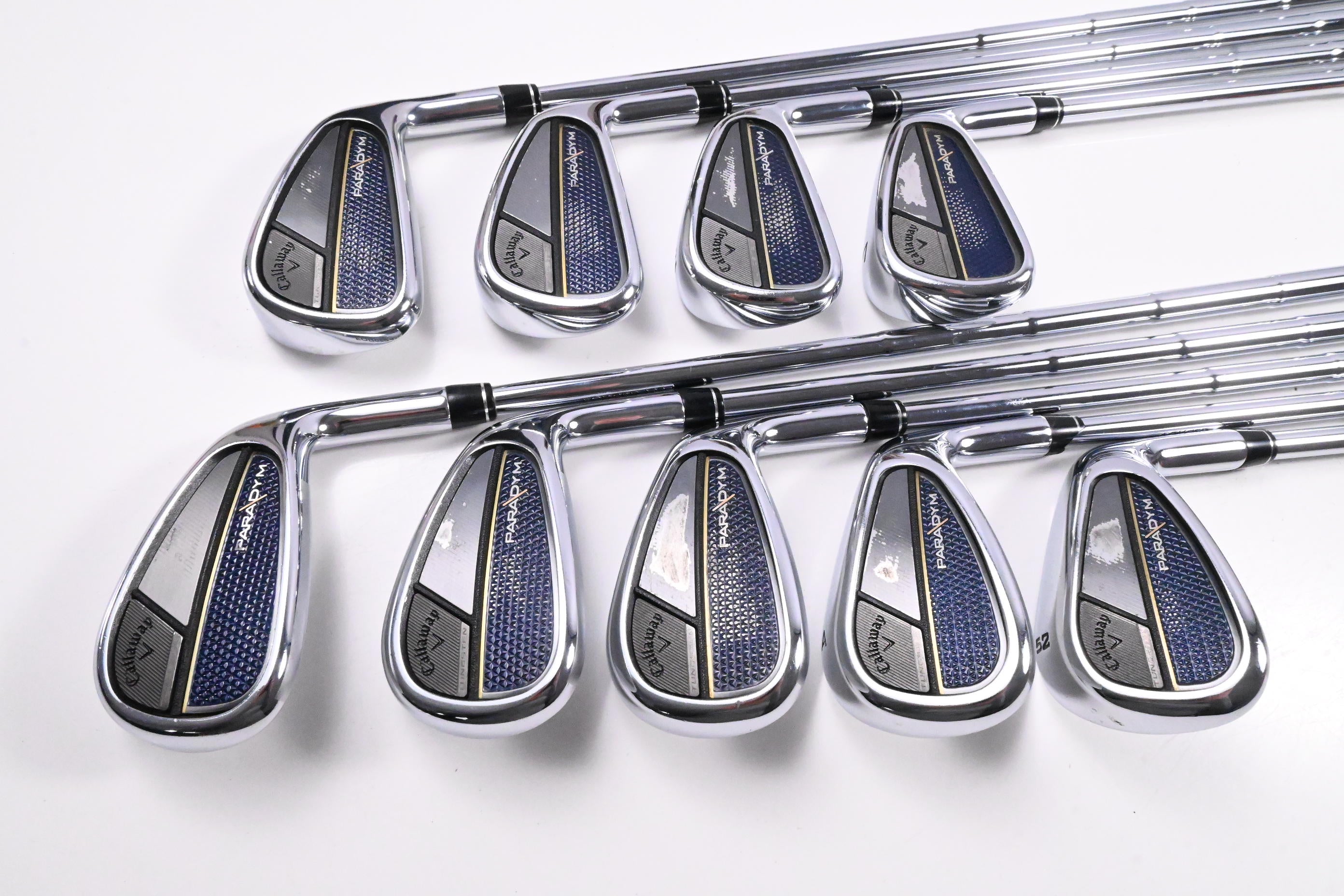 Callaway Paradym Irons / 4-PW+AW+52 / Stiff Flex Dynamic Gold 115 S300 Shafts