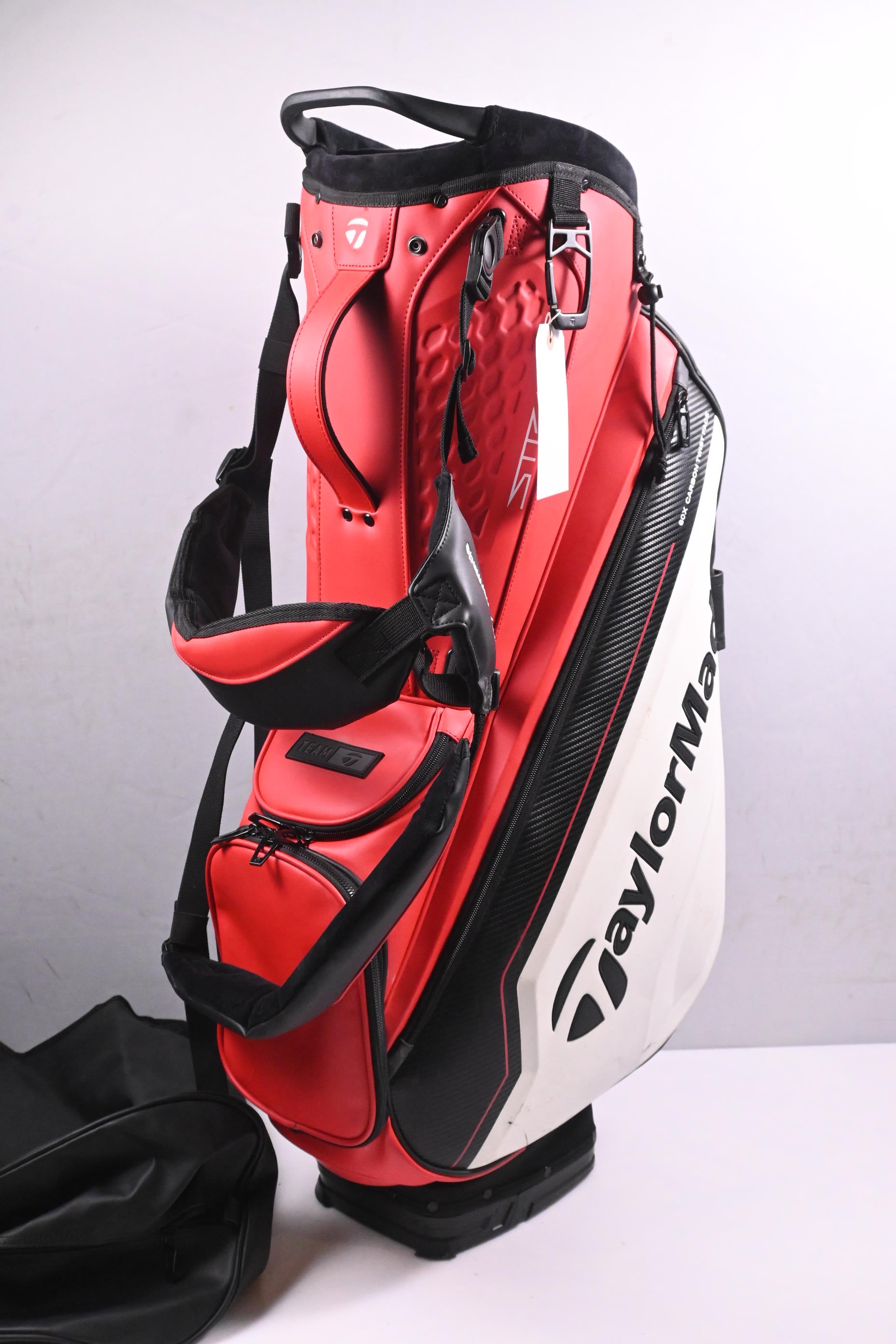 Taylormade Stealth Tour Stand Bag / 4-Way Divider / Red, White & Black