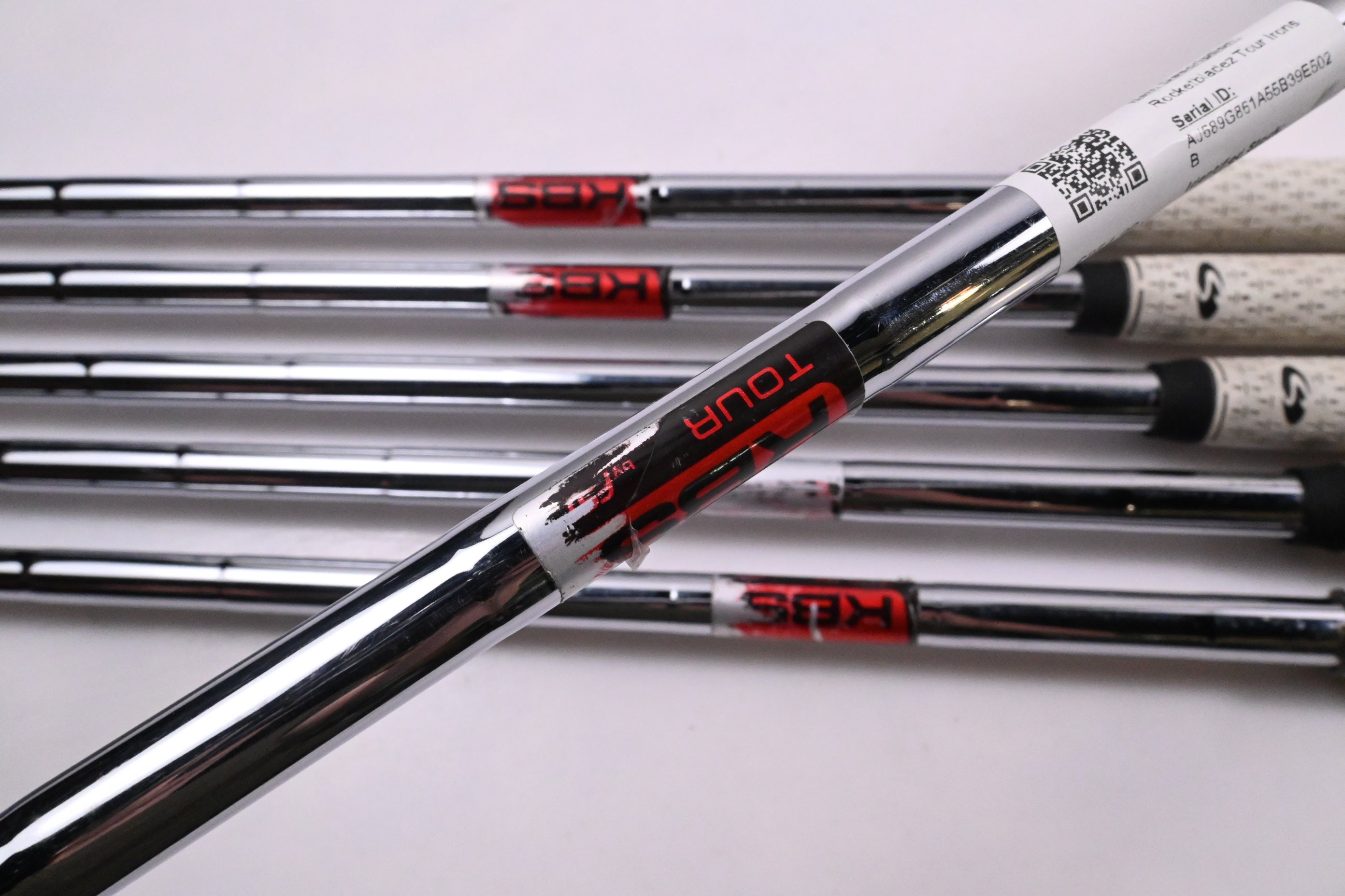 Taylormade Rocketbladez Tour Irons / 4-9i / Stiff Flex KBS Tour Shafts