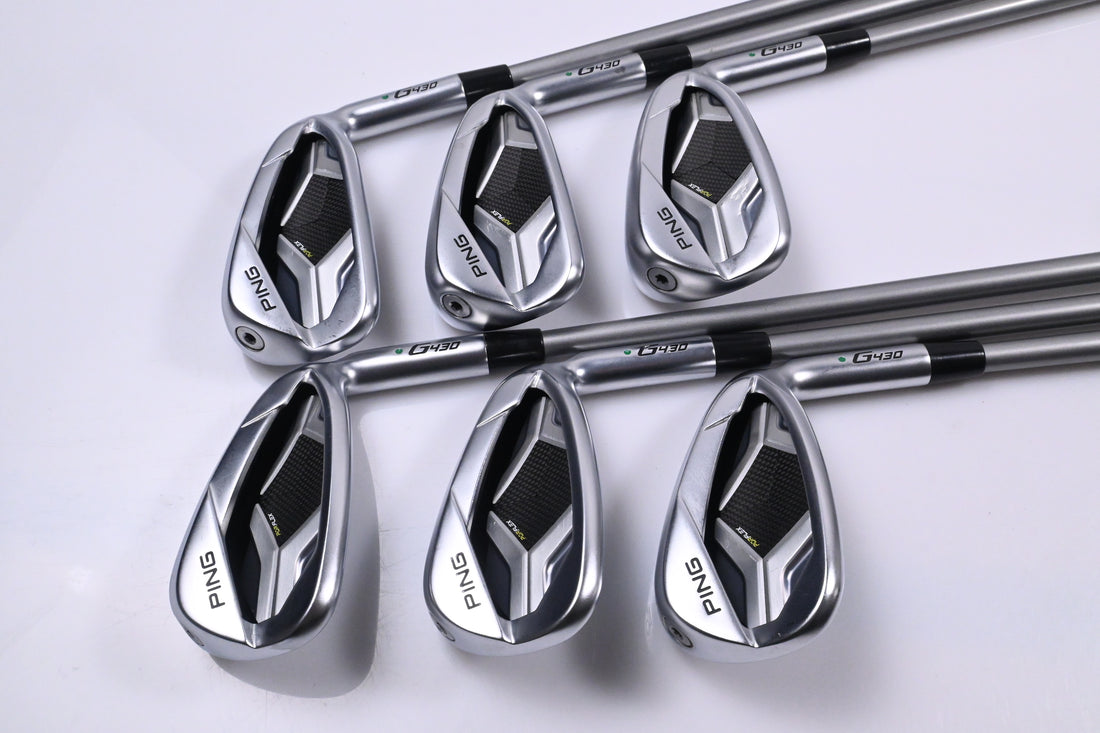Ping G430 Irons / 6-PW+45 / Green Dot / Senior Flex Ping Alta Quick 45 Shafts